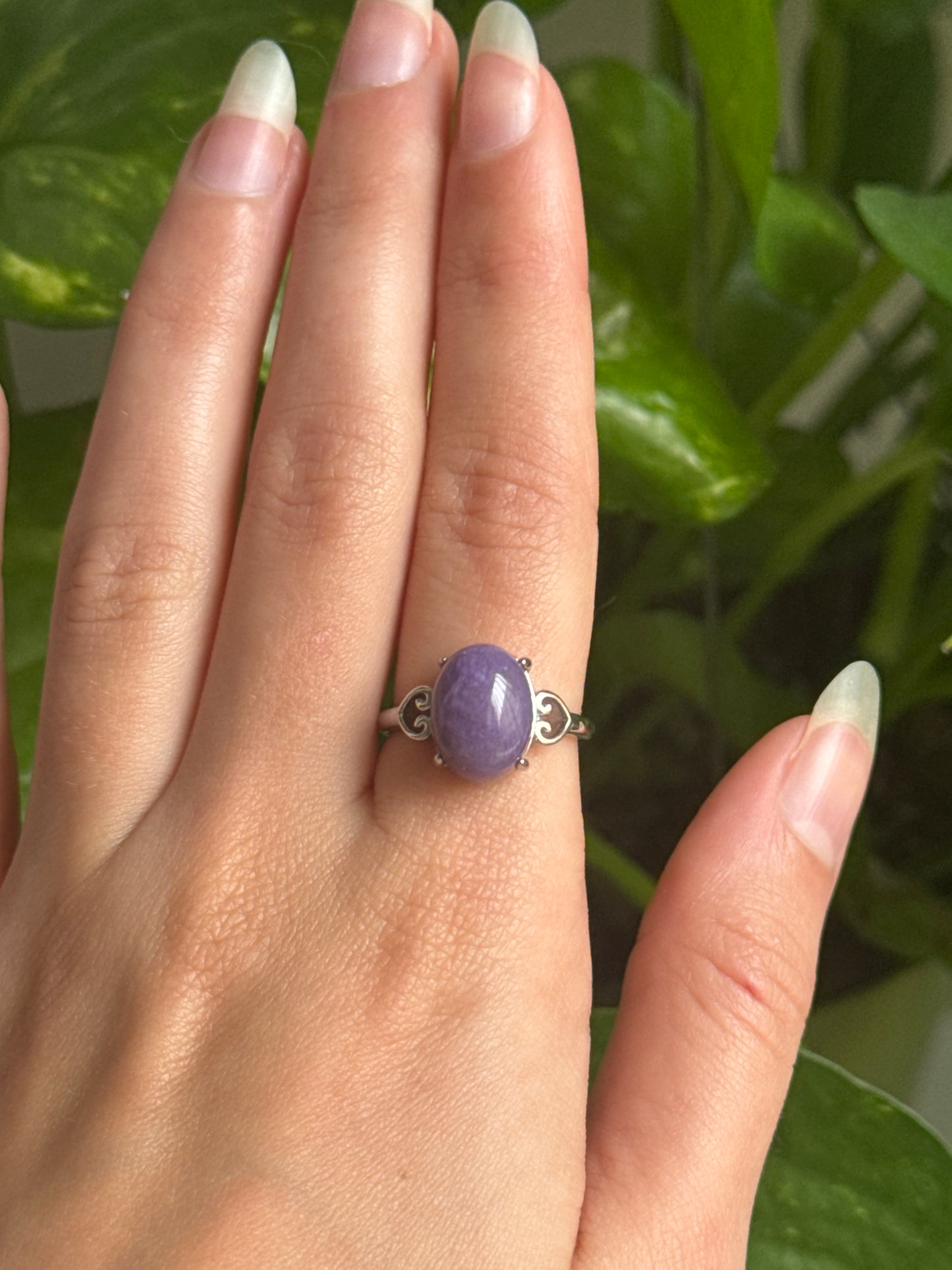 Charoite Adjustable Ring