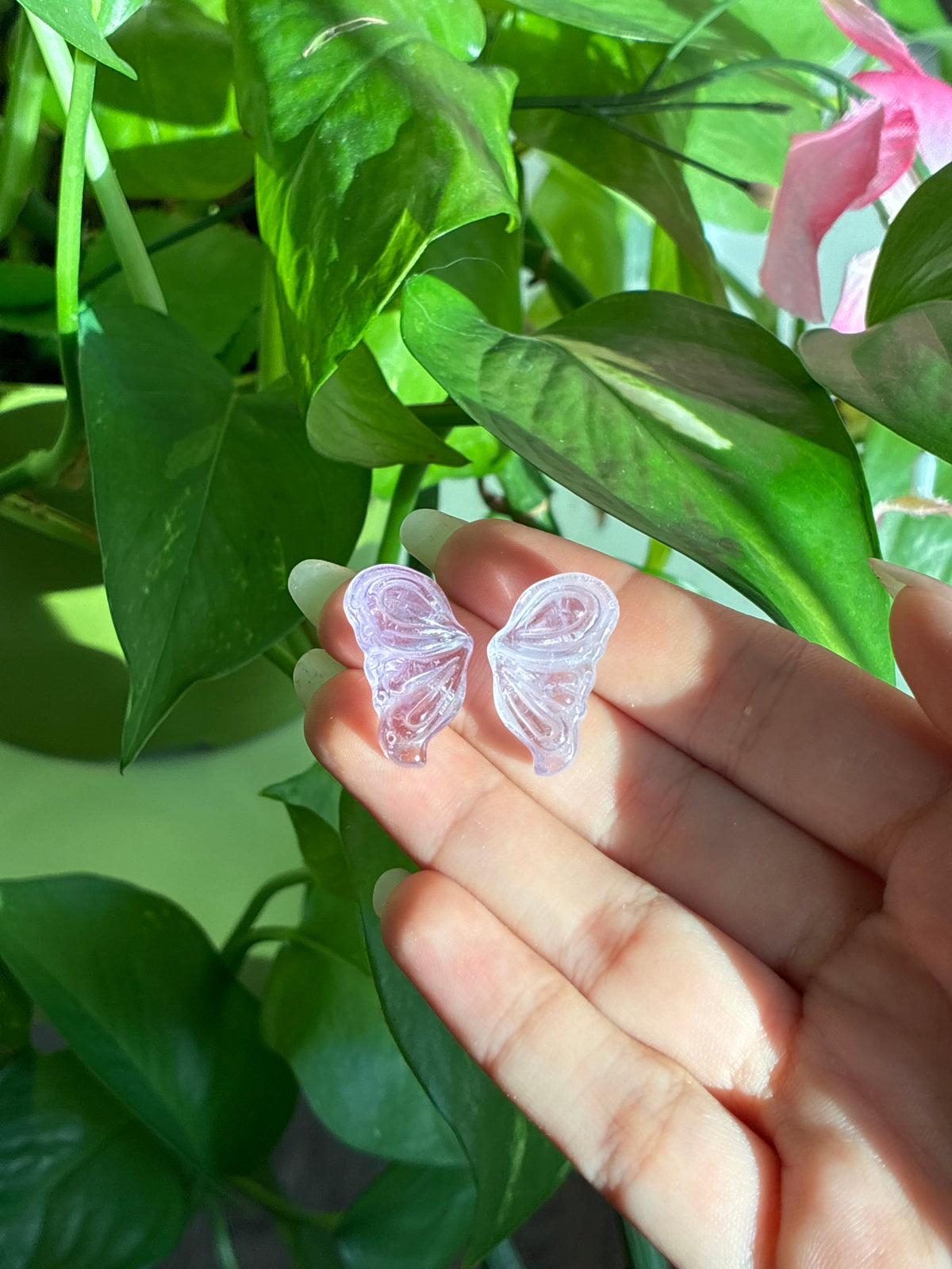Set of Amethyst Mini Butterfly Wings/Beads