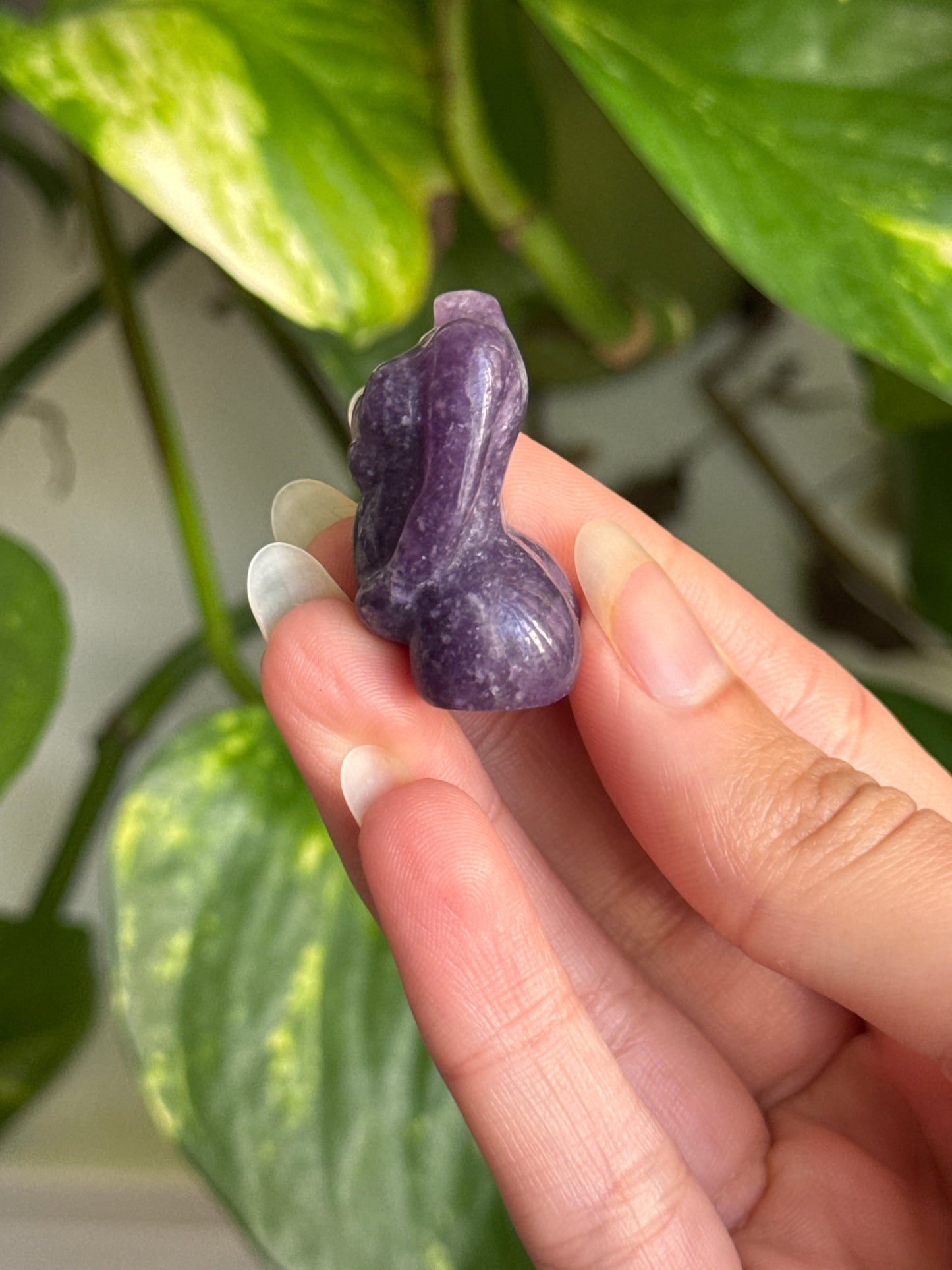 Lepidolite Pregnant Goddess Body