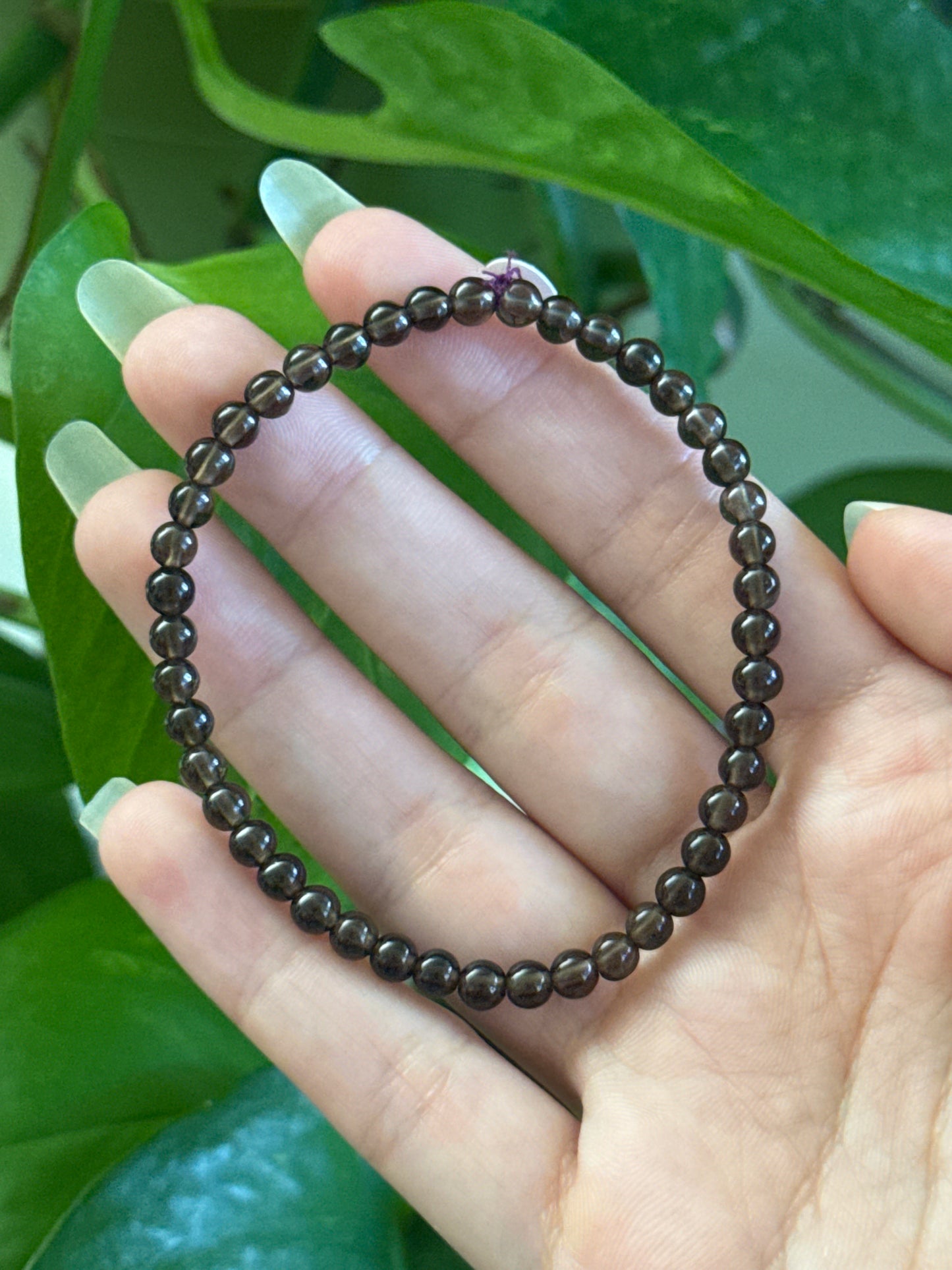 Smoky Quartz Dainty Bracelet