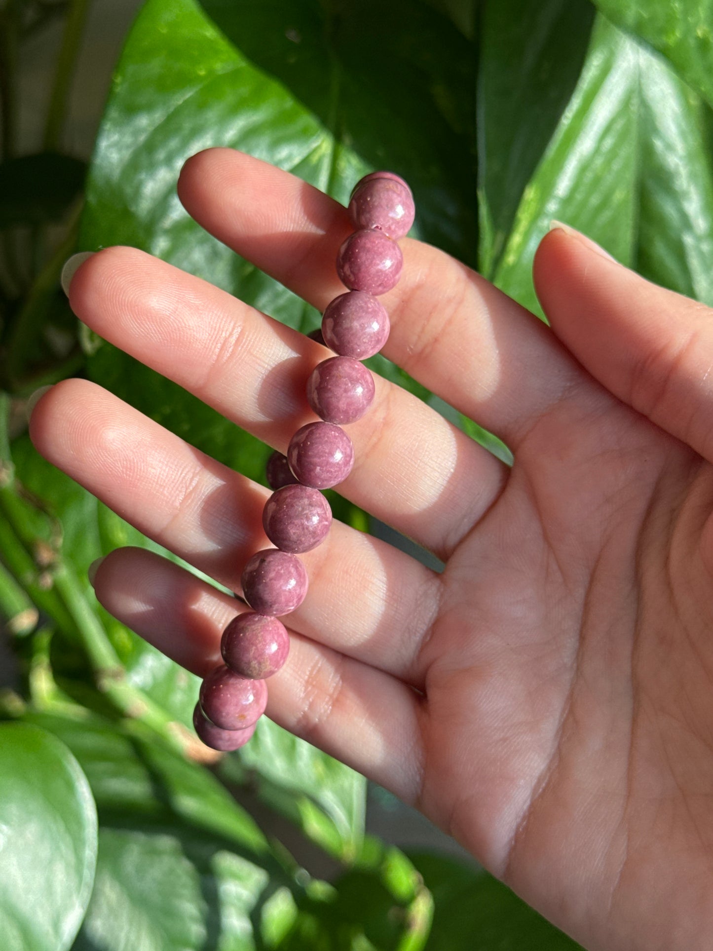 Pink Petrified Wood Bracelet
