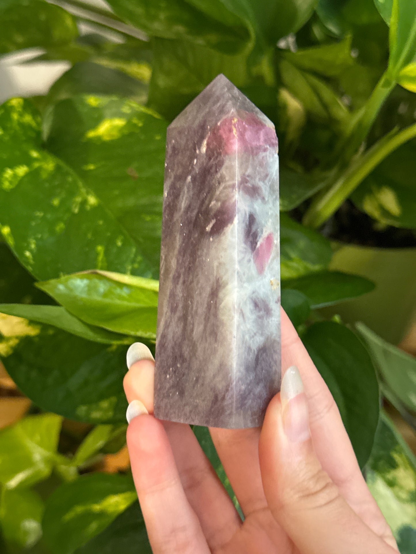 Unicorn Stone (lepidolite, pink tourmaline, smoky quartz) Tower| You Pick