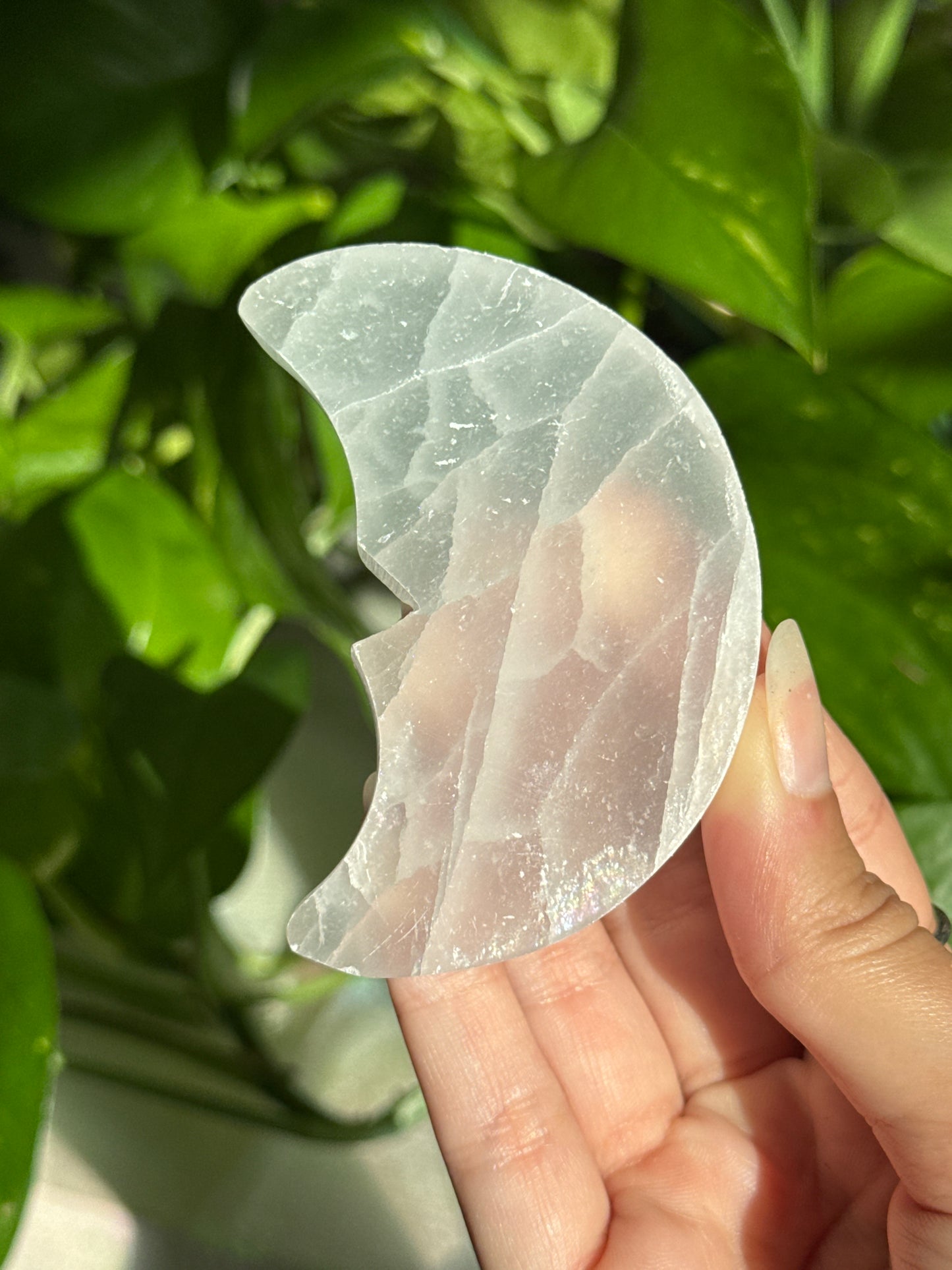 Selenite Moon Charging Slab