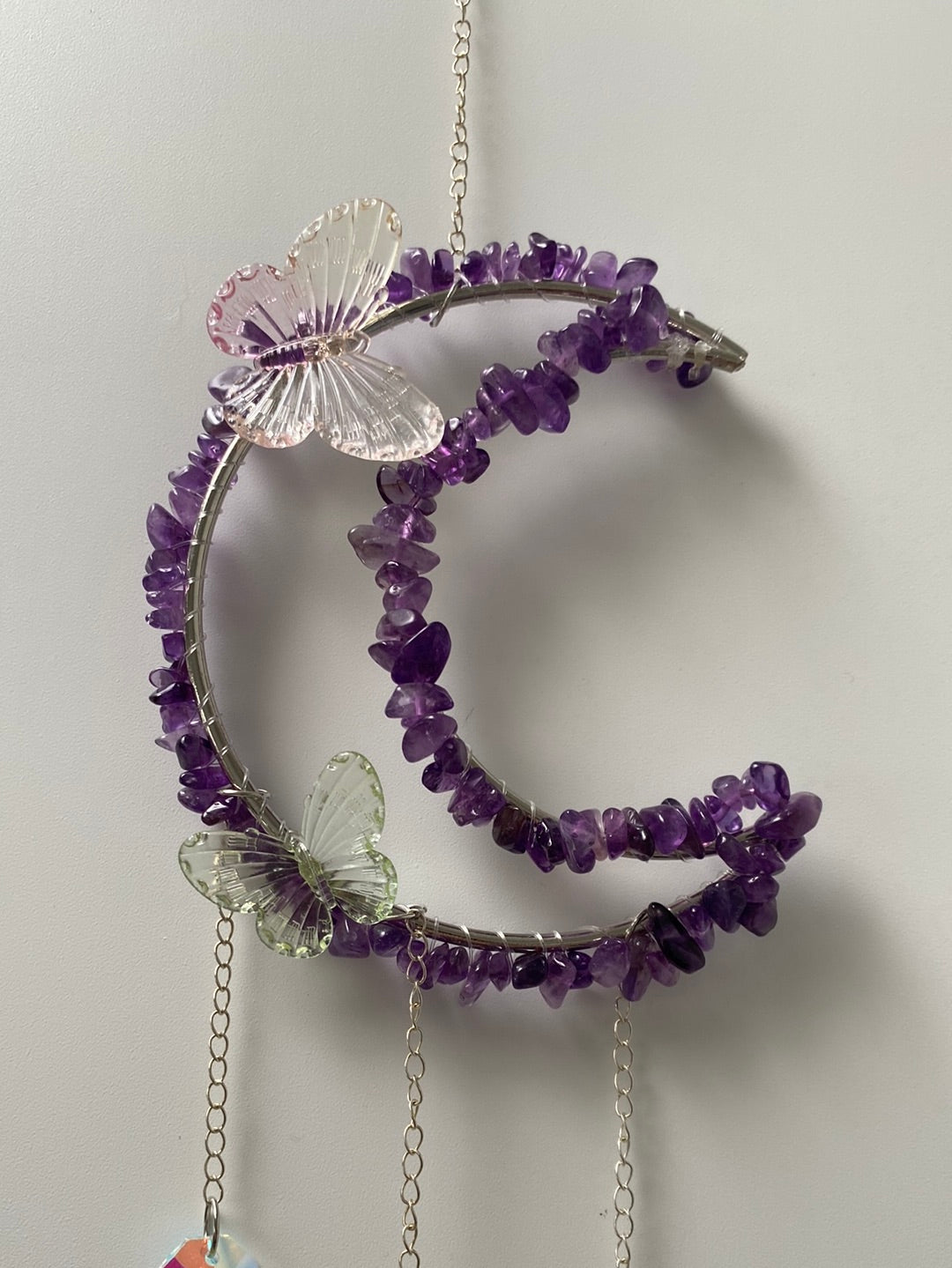 Amethyst Butterfly Suncatcher