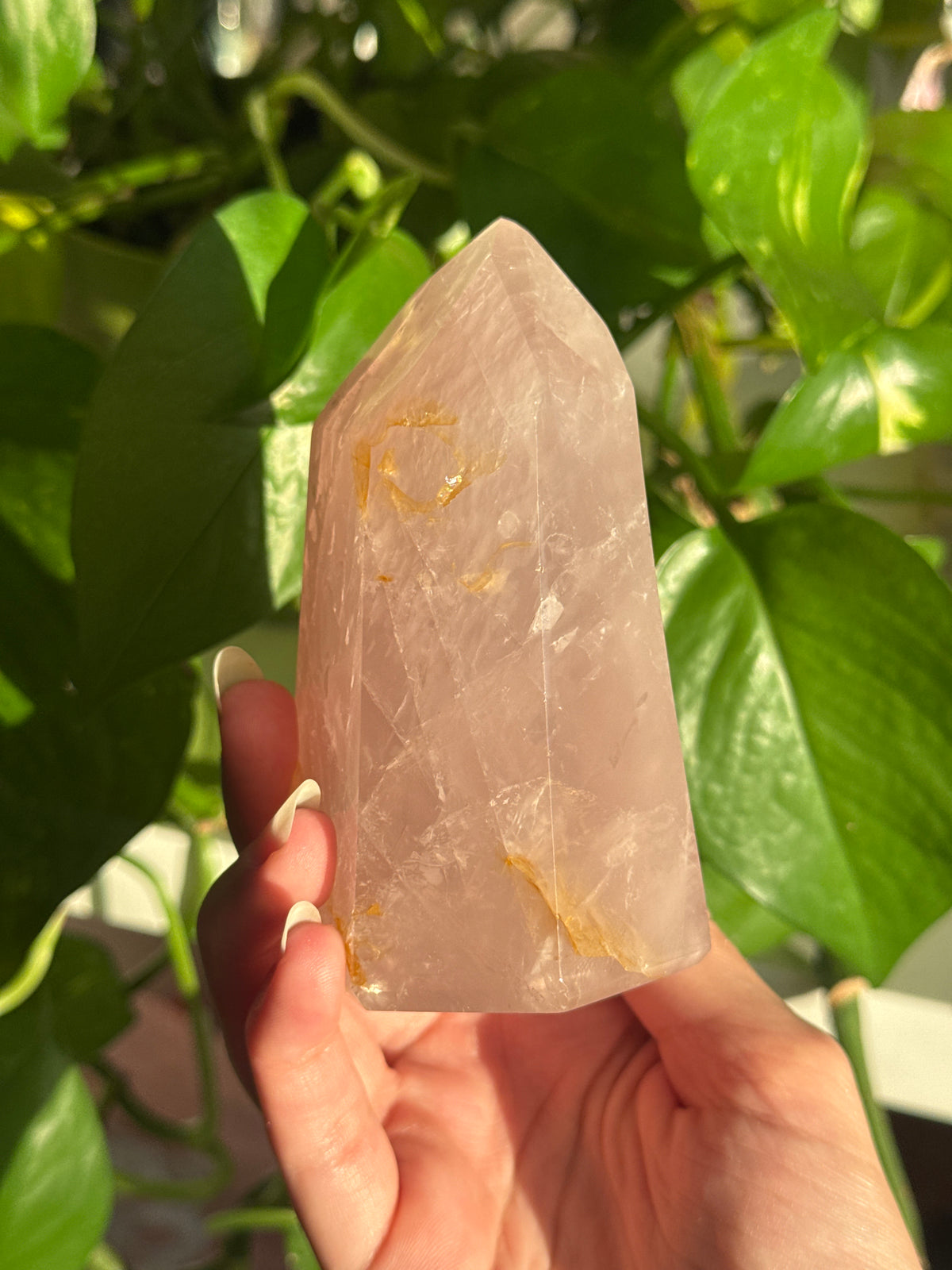 Blue Rose Quartz Tower