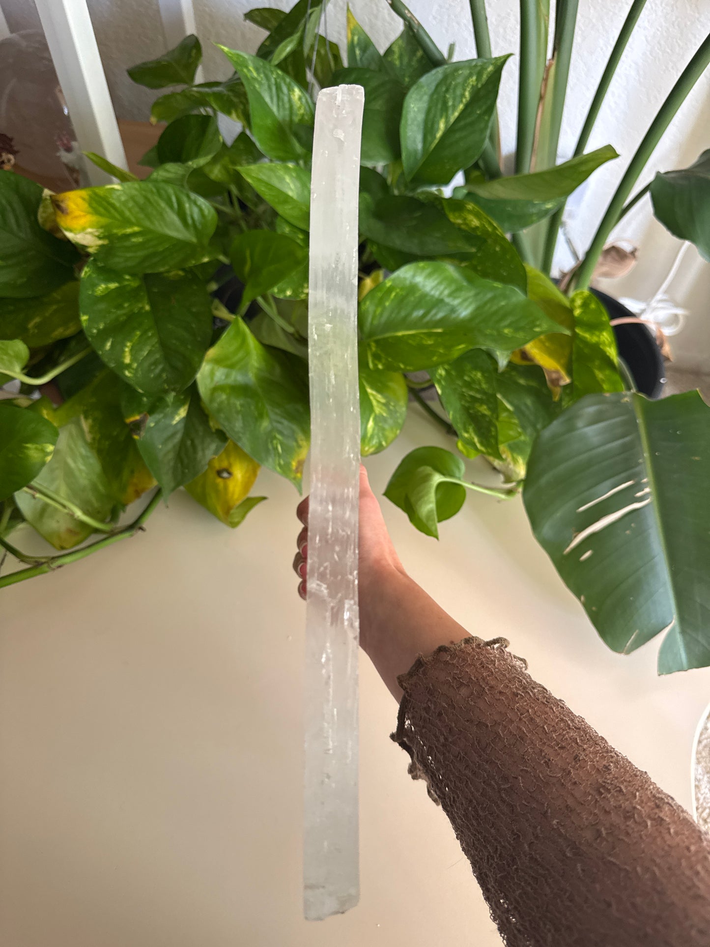 XL True Selenite Square
