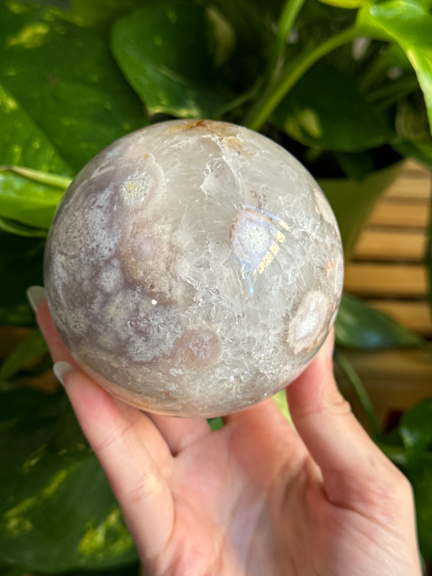 Pink Amethyst & Quartz & Amethyst Sphere 85mm