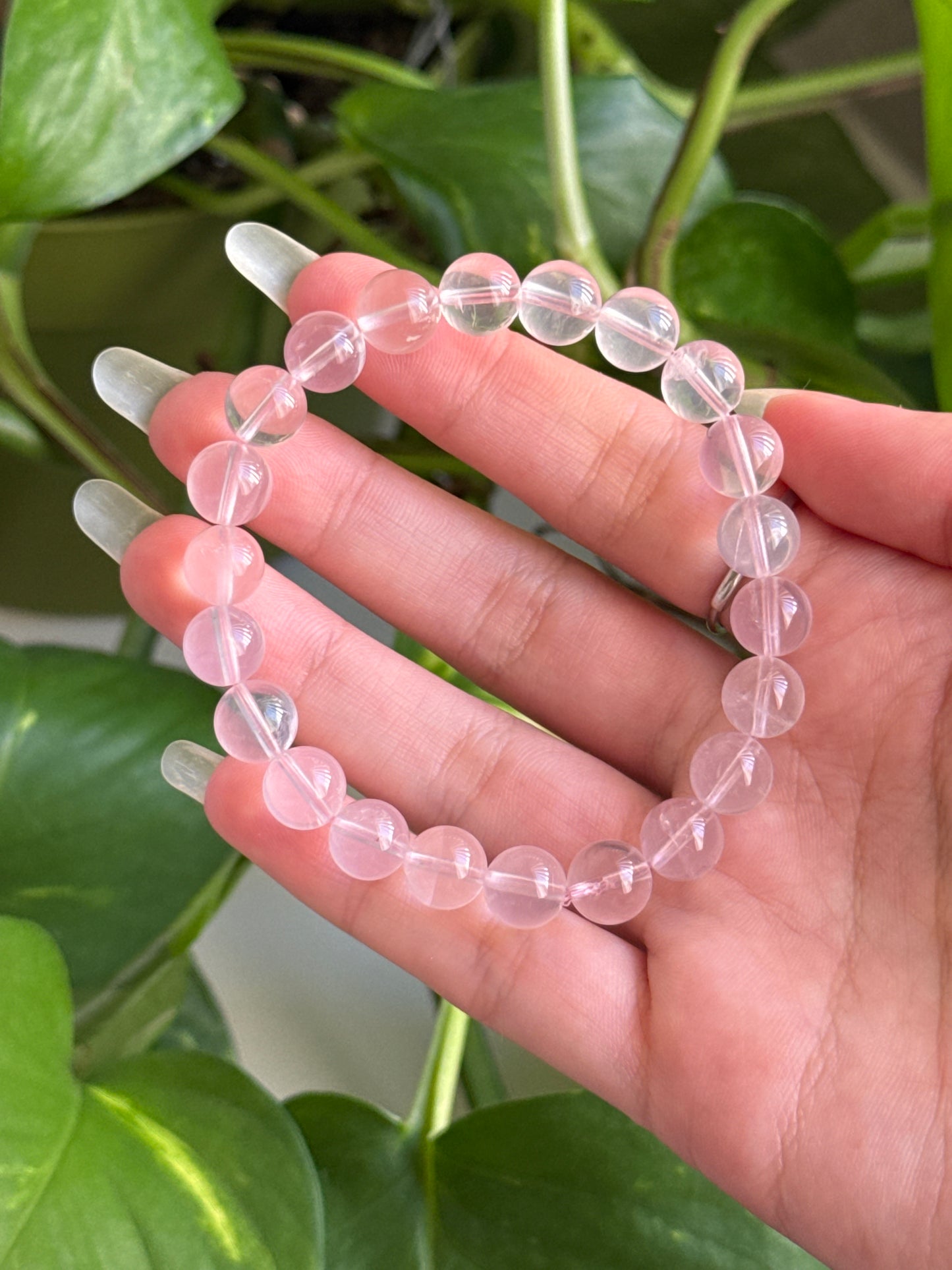 Ice Rose Quartz Bracelet