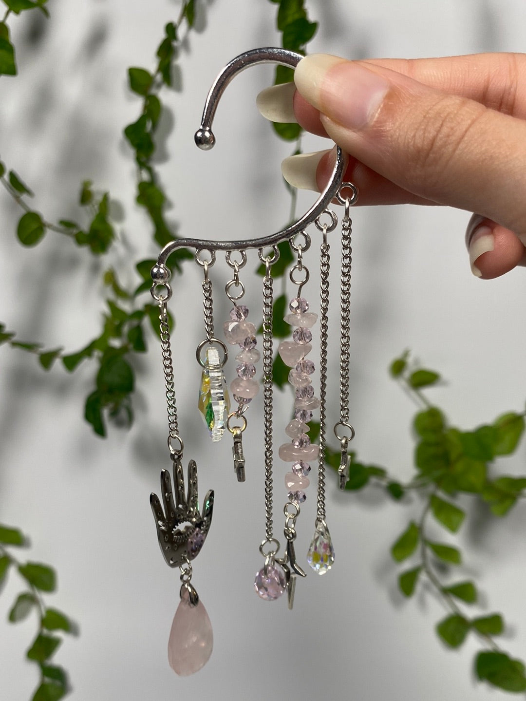 Rose Quartz Ear Cuff