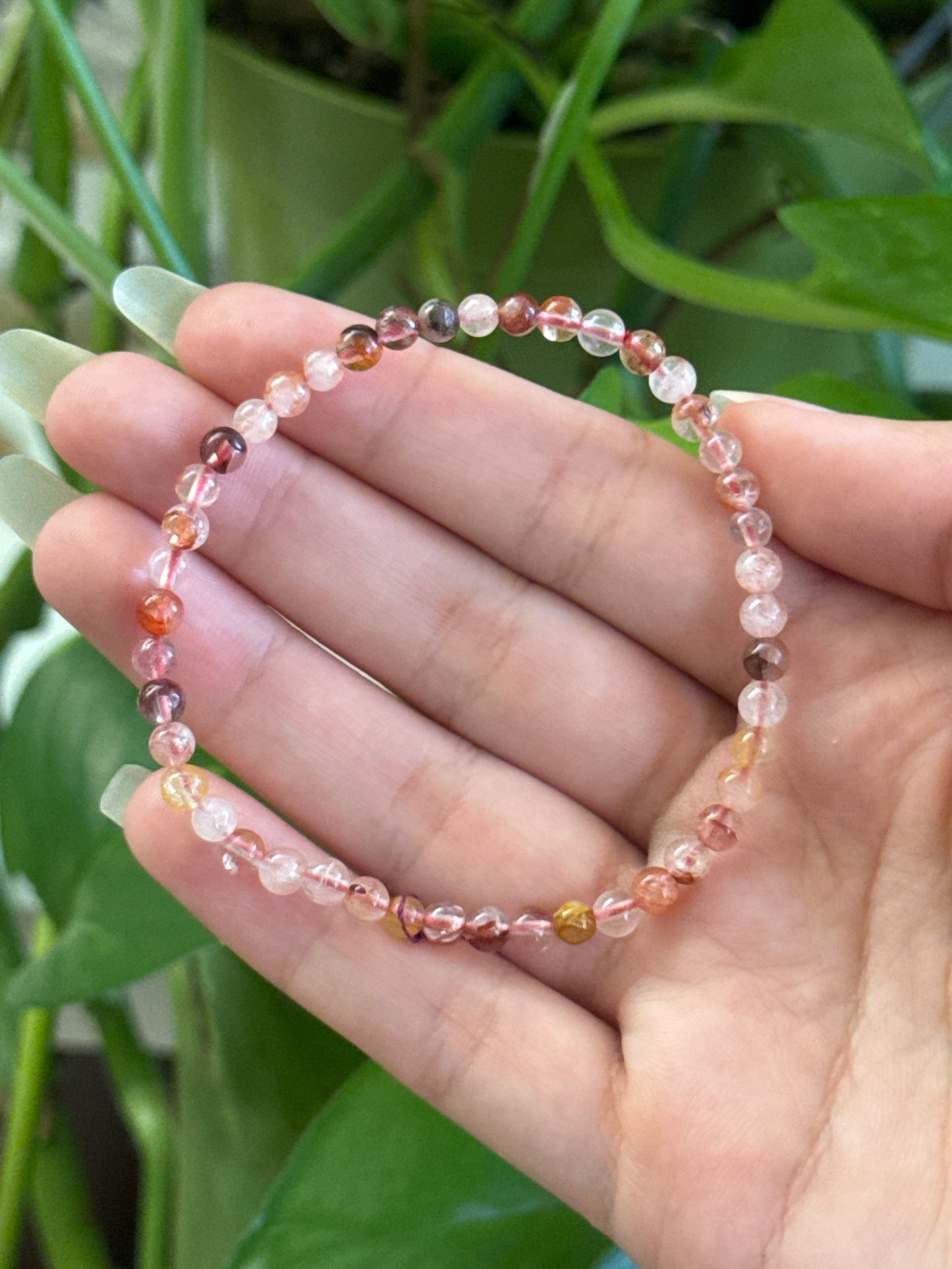Fire Quartz Dainty Bracelet