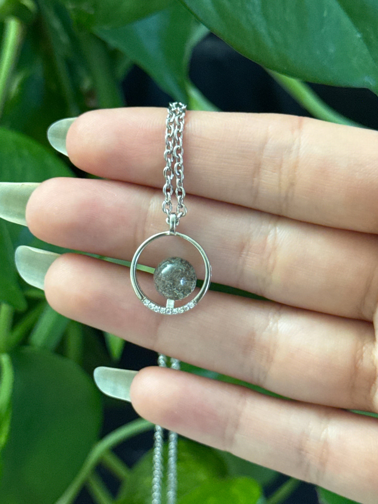 Garden Quartz Circular Necklace