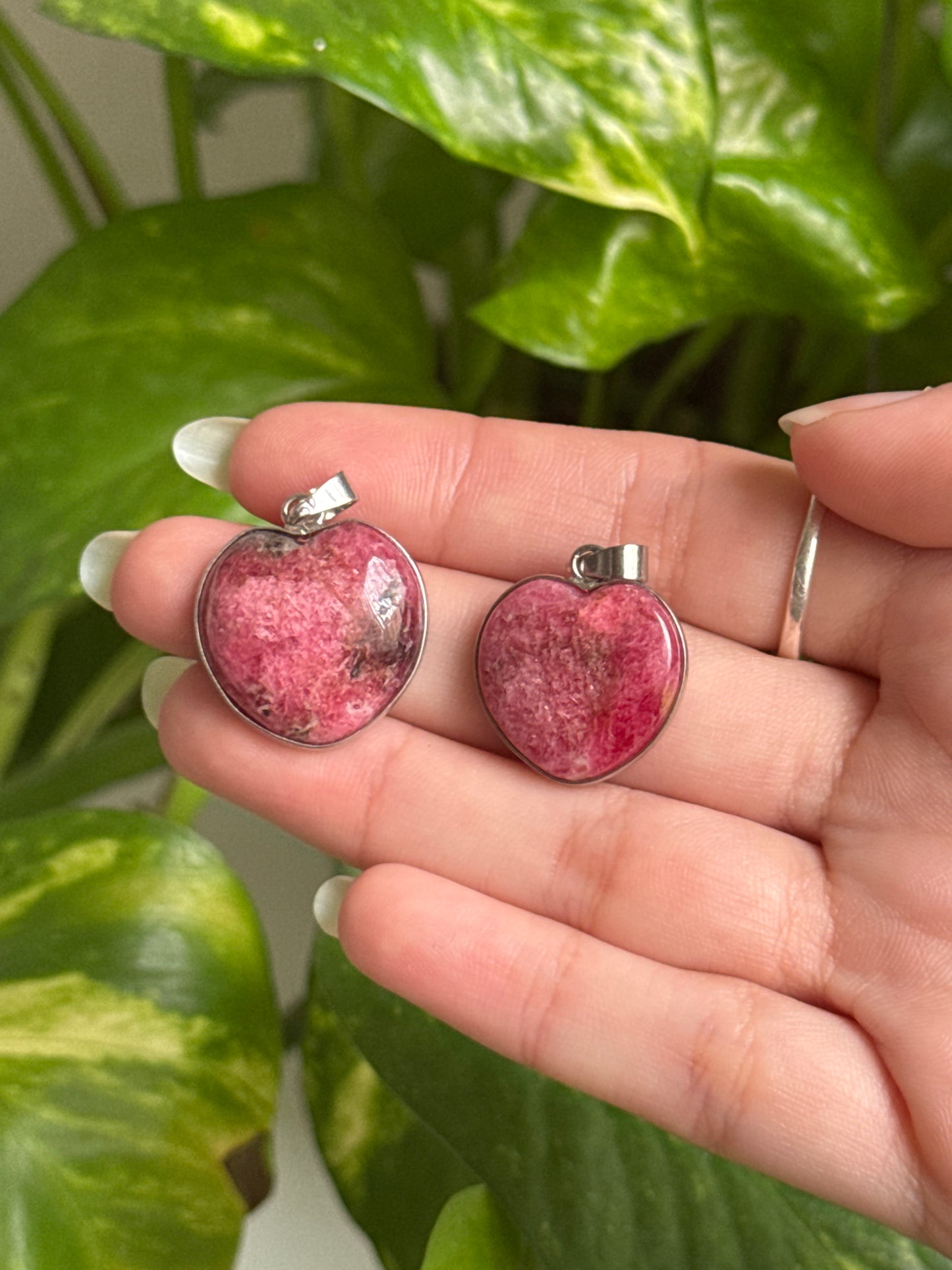 Rhodonite Heart Necklace