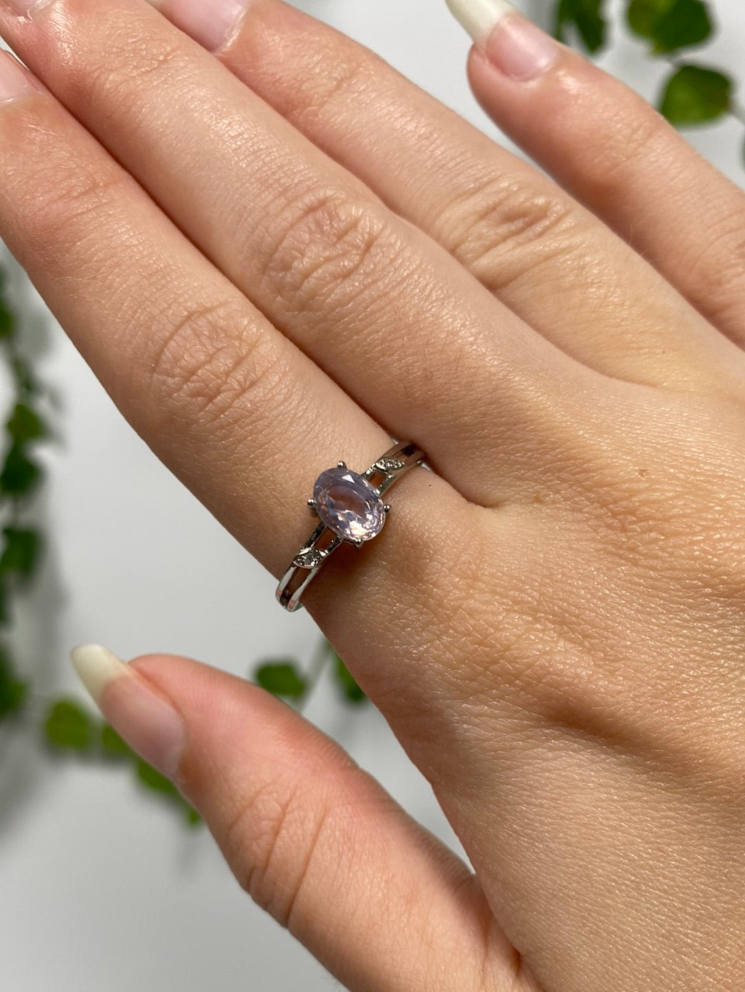 Moon Quartz 925 Adjustable Ring