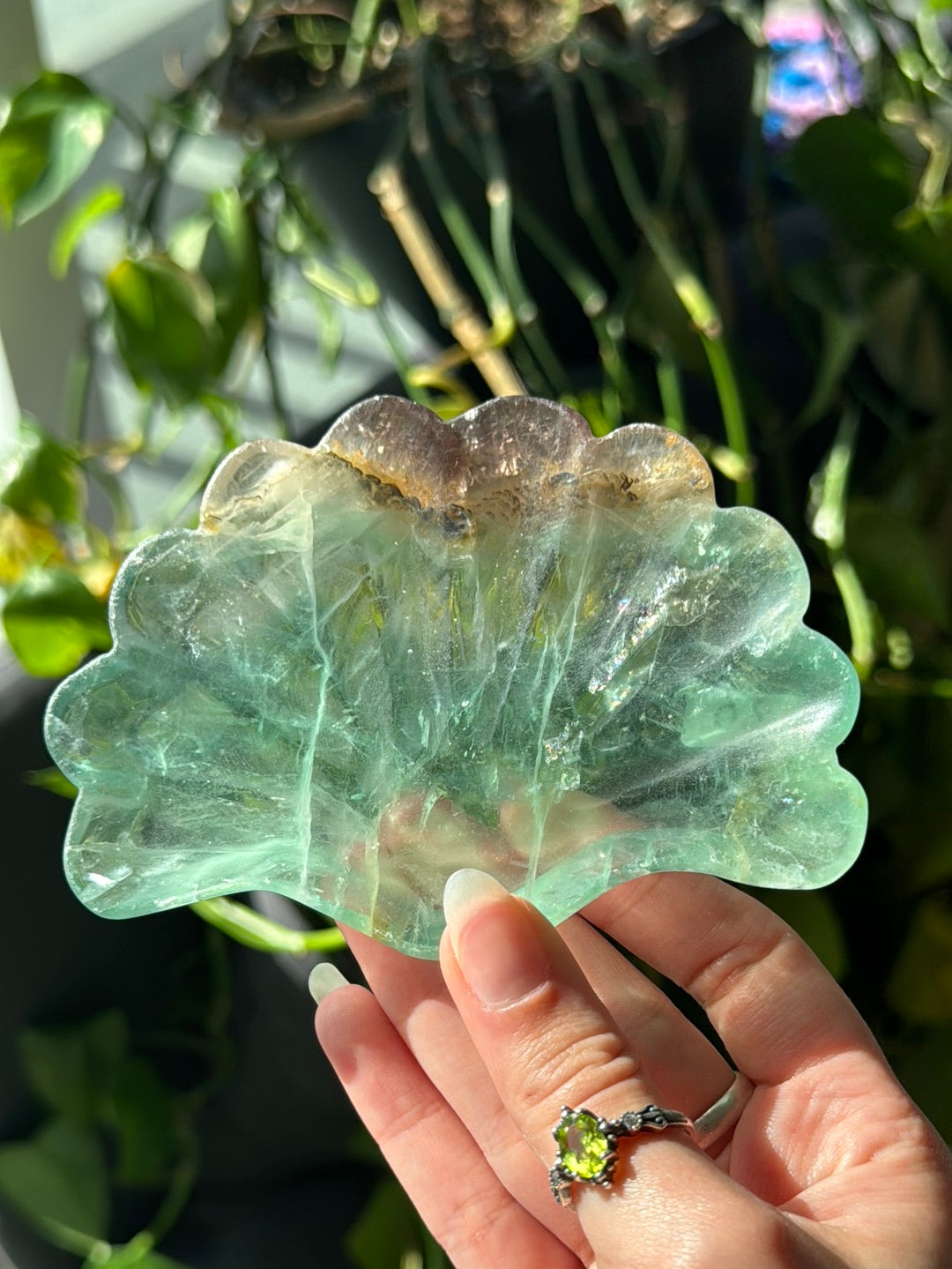 Large Crisp Green Fluorite Bowl