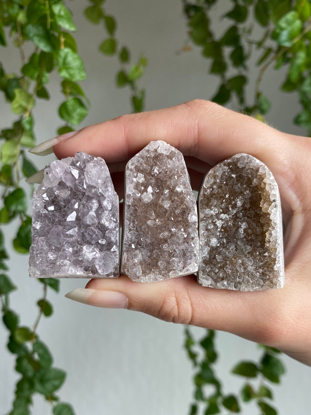 Small Rainbow Amethyst Cut Bases | You Pick Size