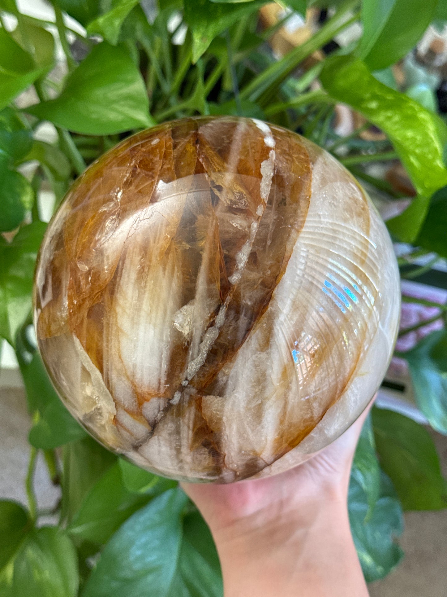 Enhydro Bubble XL Fire Quartz Sphere 125mm