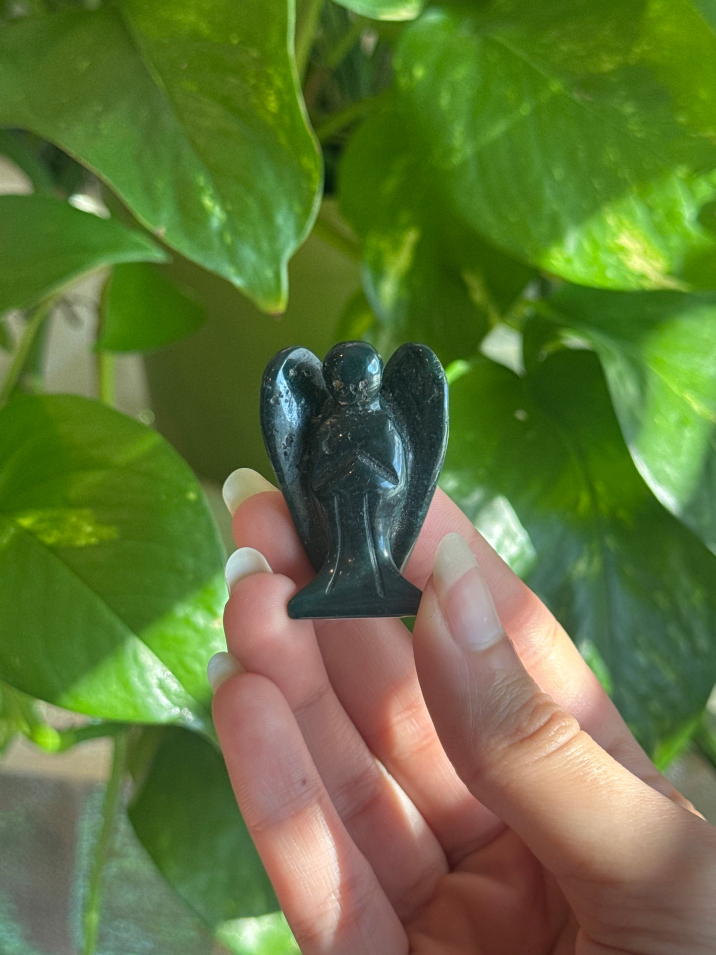 Green Jasper Angel