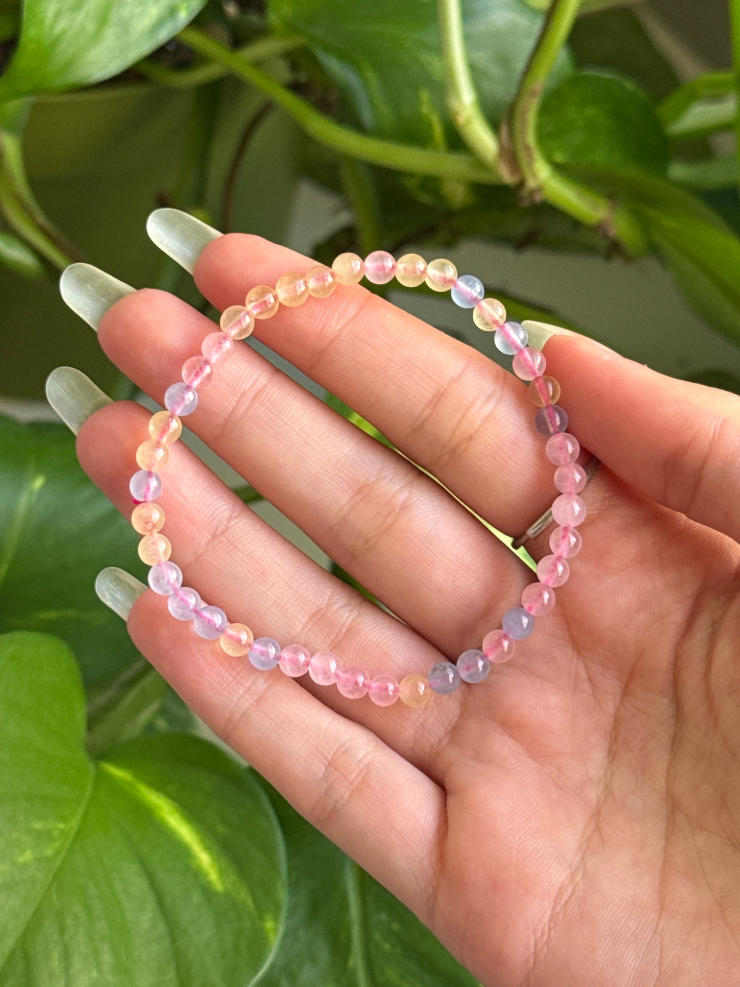 Candy Pastel Agate Dainty Bracelet