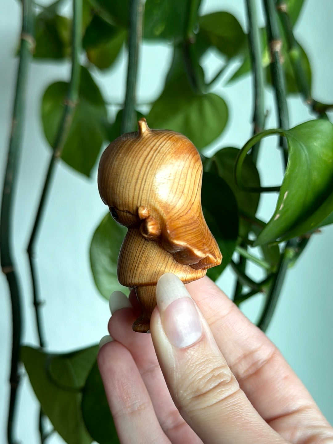 Twin Star Pair Wood Carving