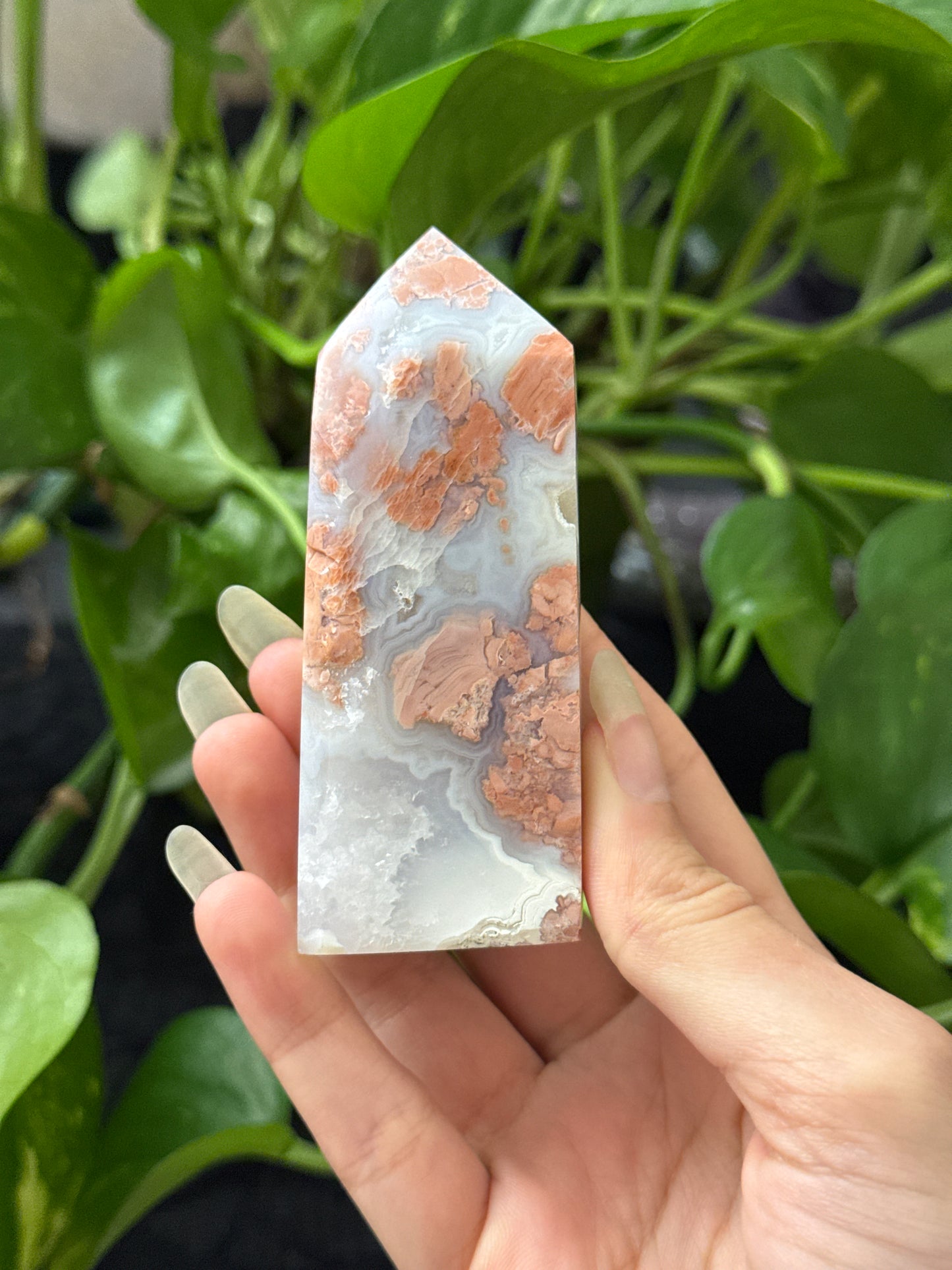 Druzy Cotton Candy Agate Tower A