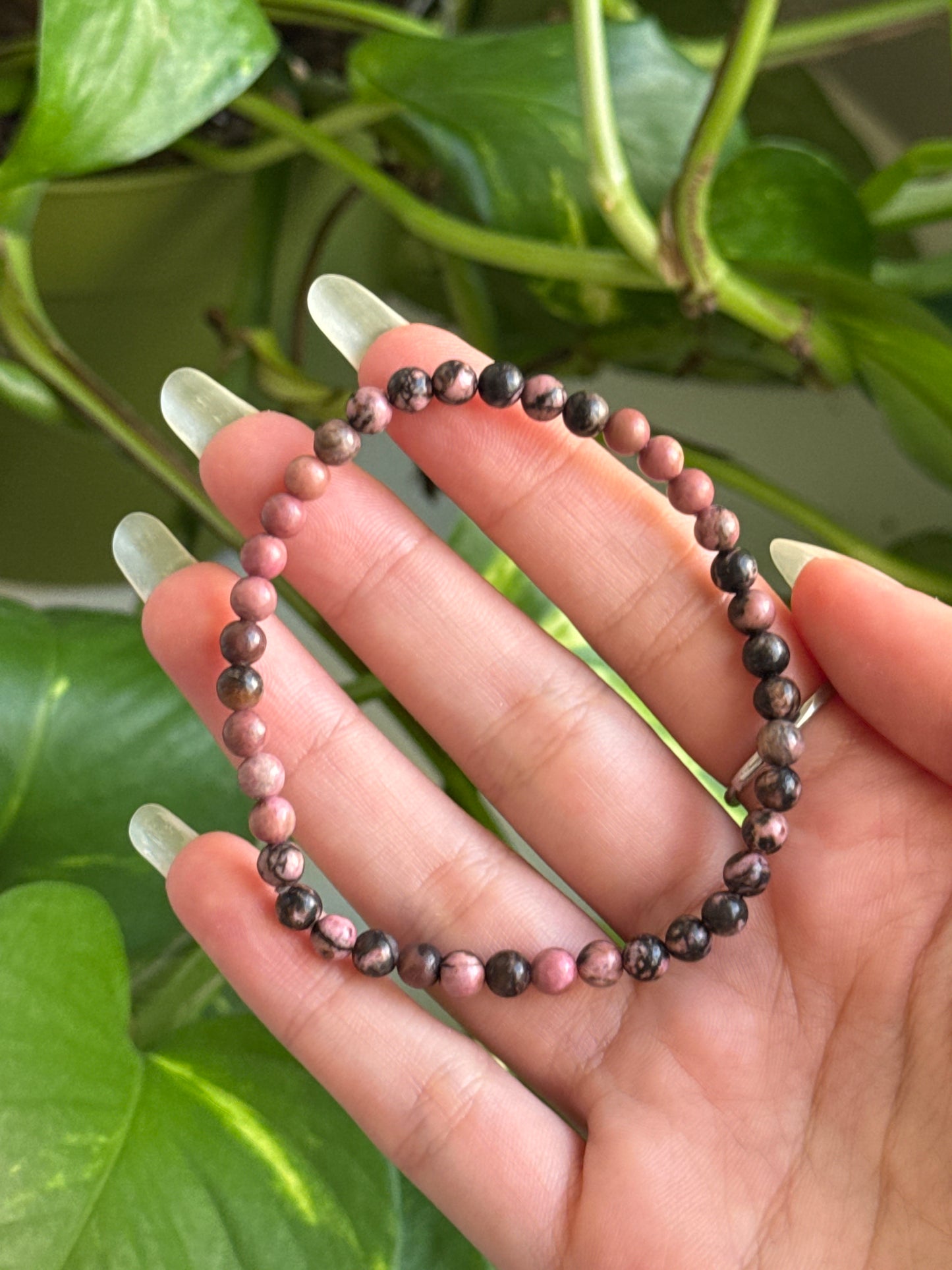 Rhodonite Dainty Bracelet