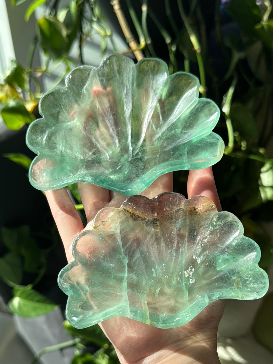 Large Crisp Green Fluorite Bowl