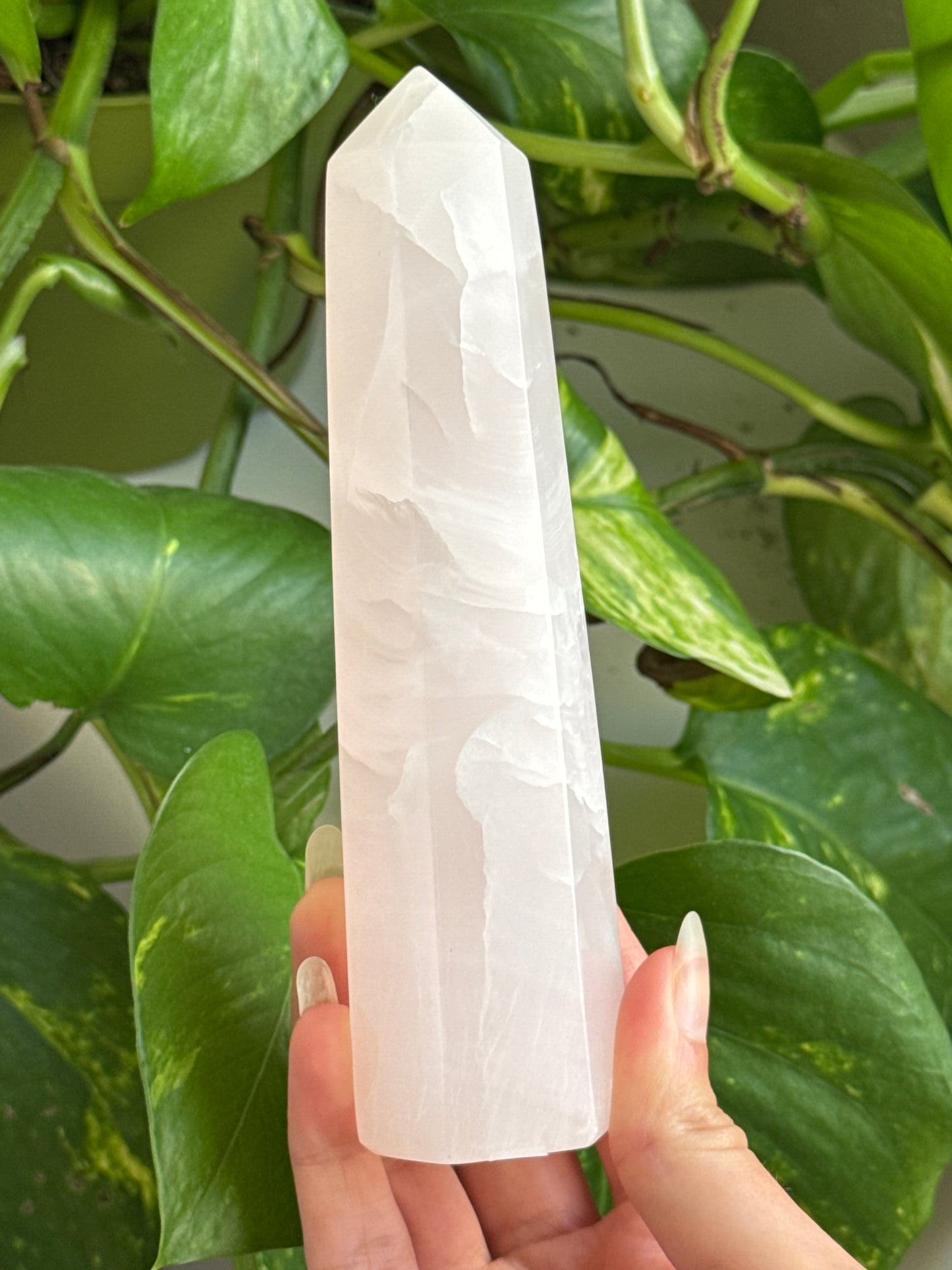 Pink Mangano Calcite Tower