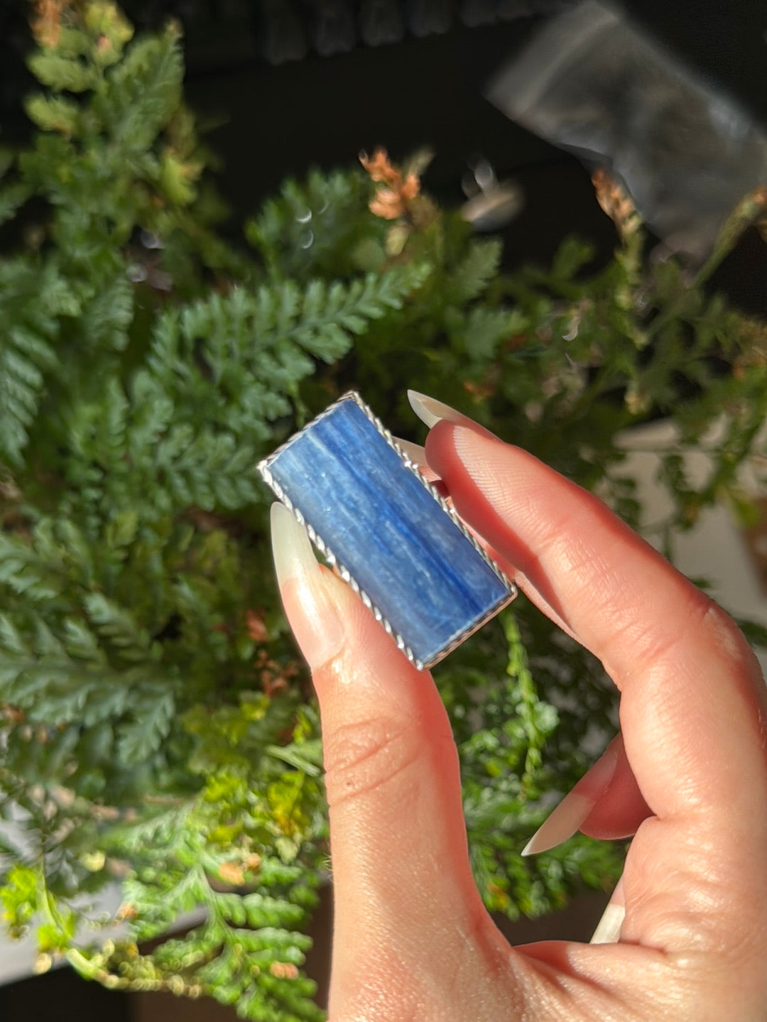 Kyanite Adjustable Statement Ring | High Grade