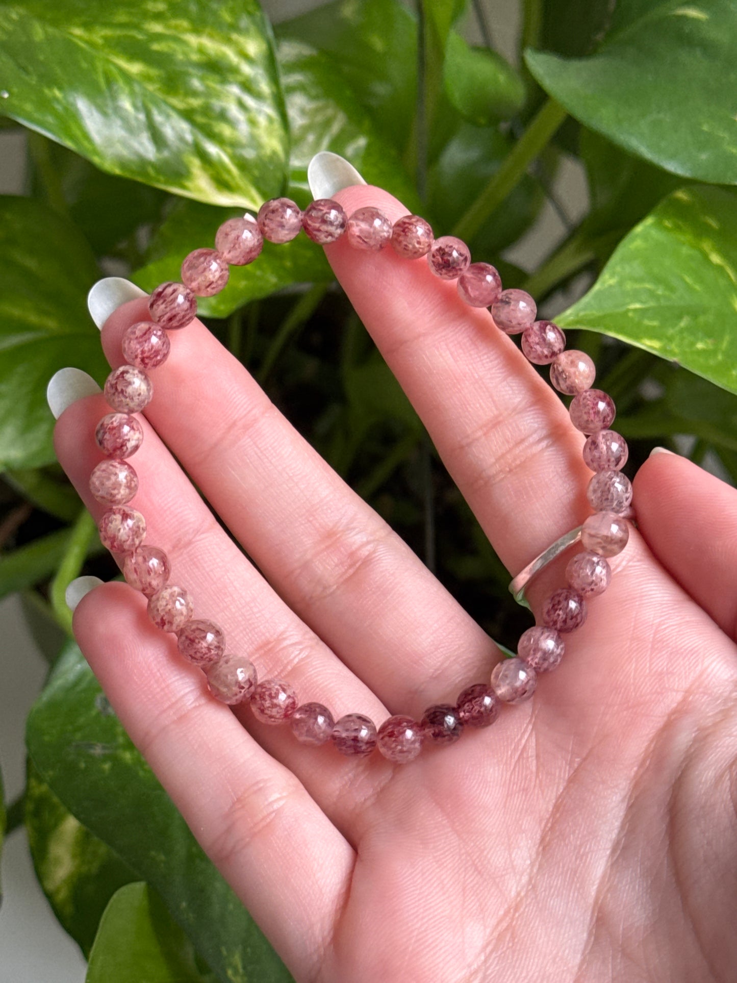 Strawberry Quartz Bracelet