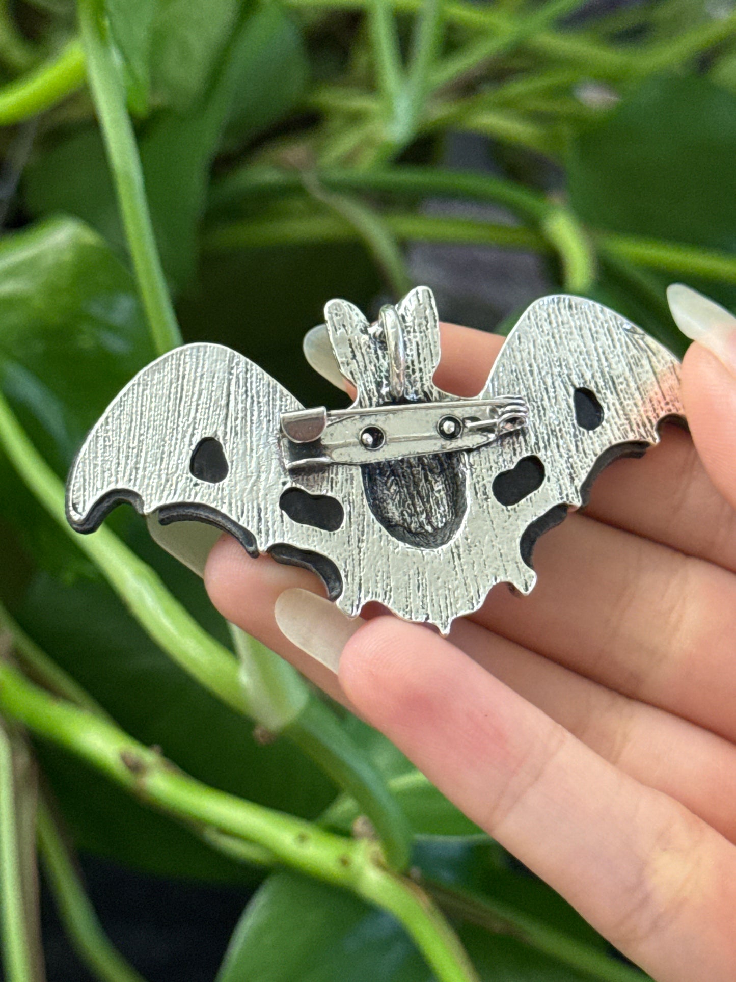Abalone Inlay Bat Pin