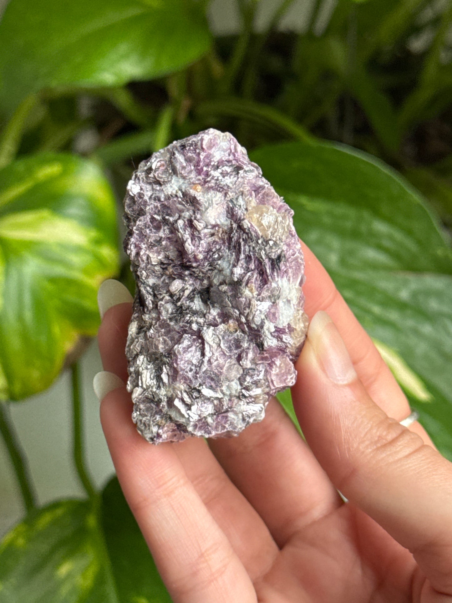 Purple Mica & Quartz Specimen