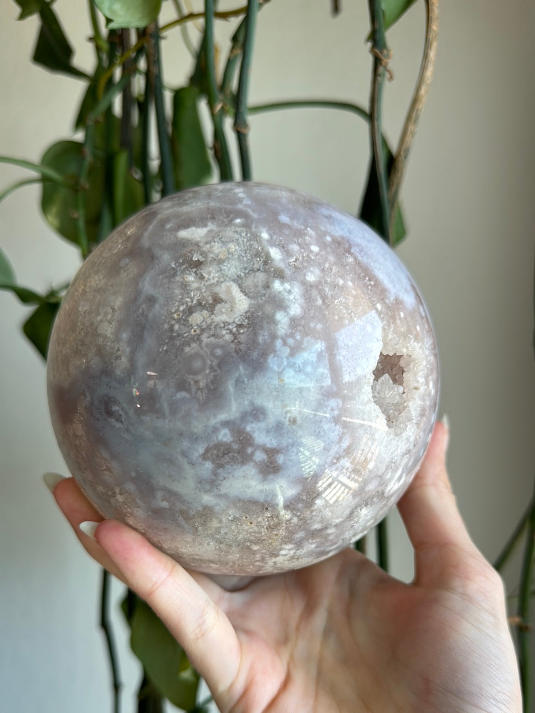 XL 4.8lb Lilac Pink Amethyst Sphere