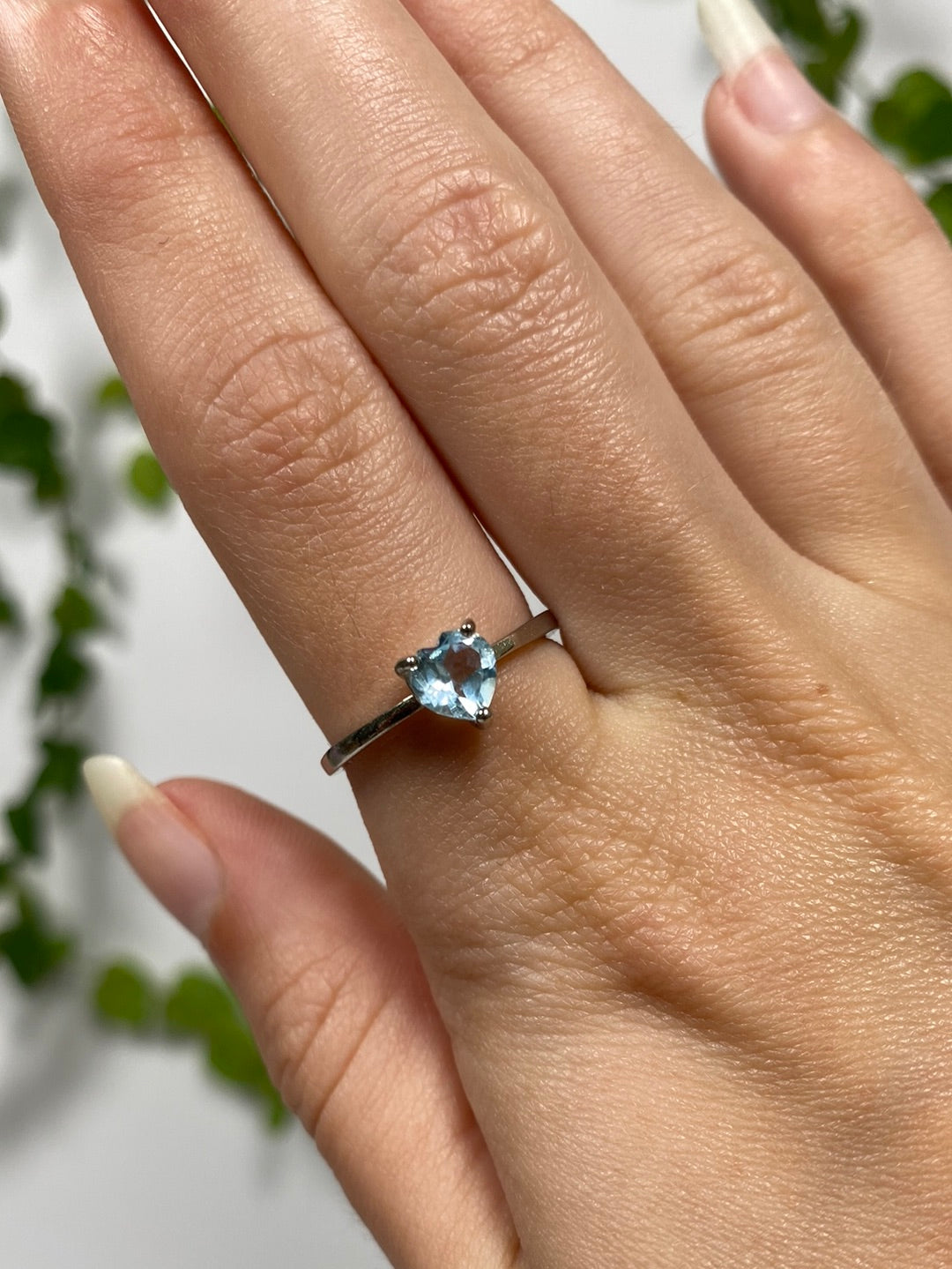 Aquamarine Adjustable Ring