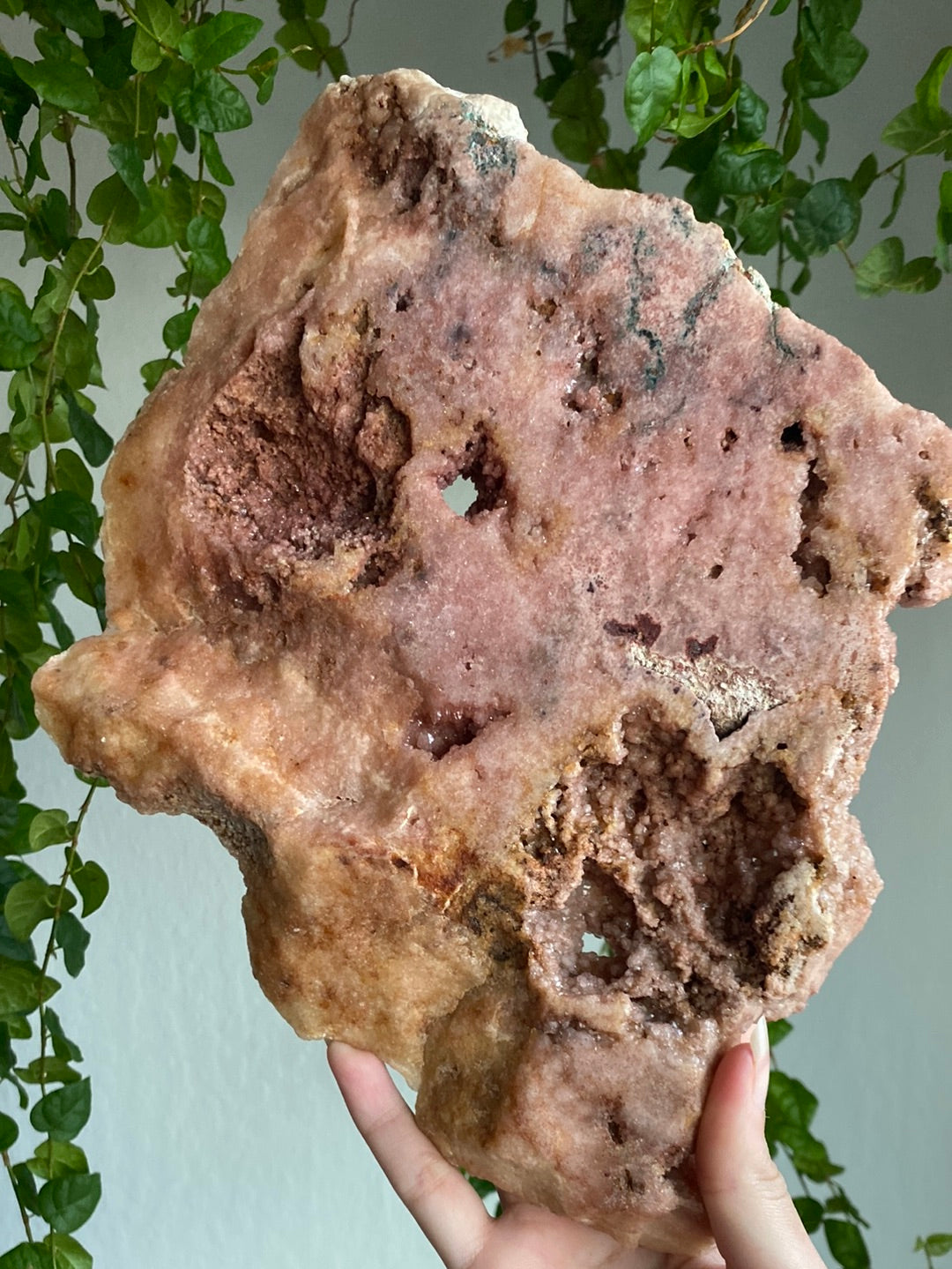 XL Druzy Pink Amethyst Slab (11” & 2.8lbs)