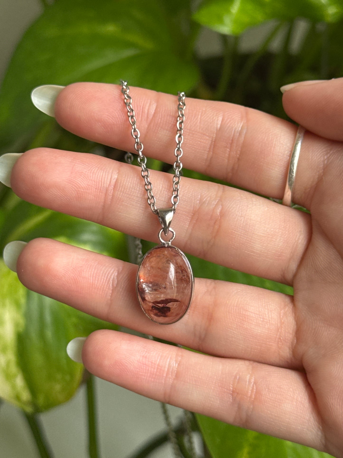 Fire Quartz Necklace