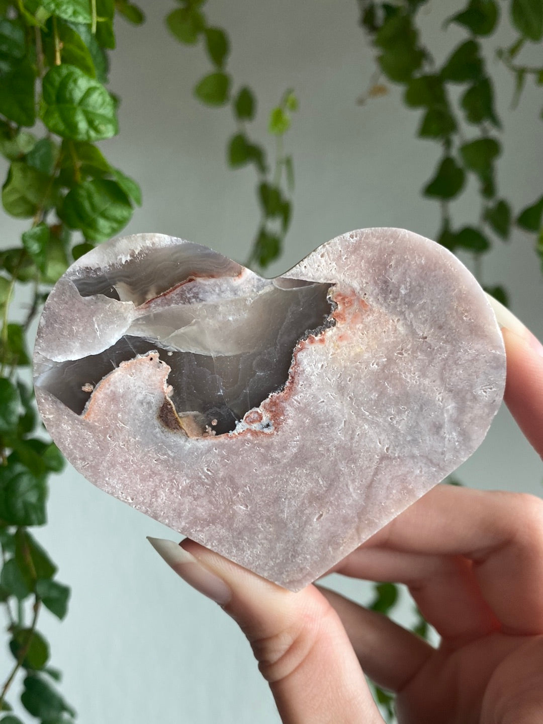 Pink Amethyst Slab Heart A