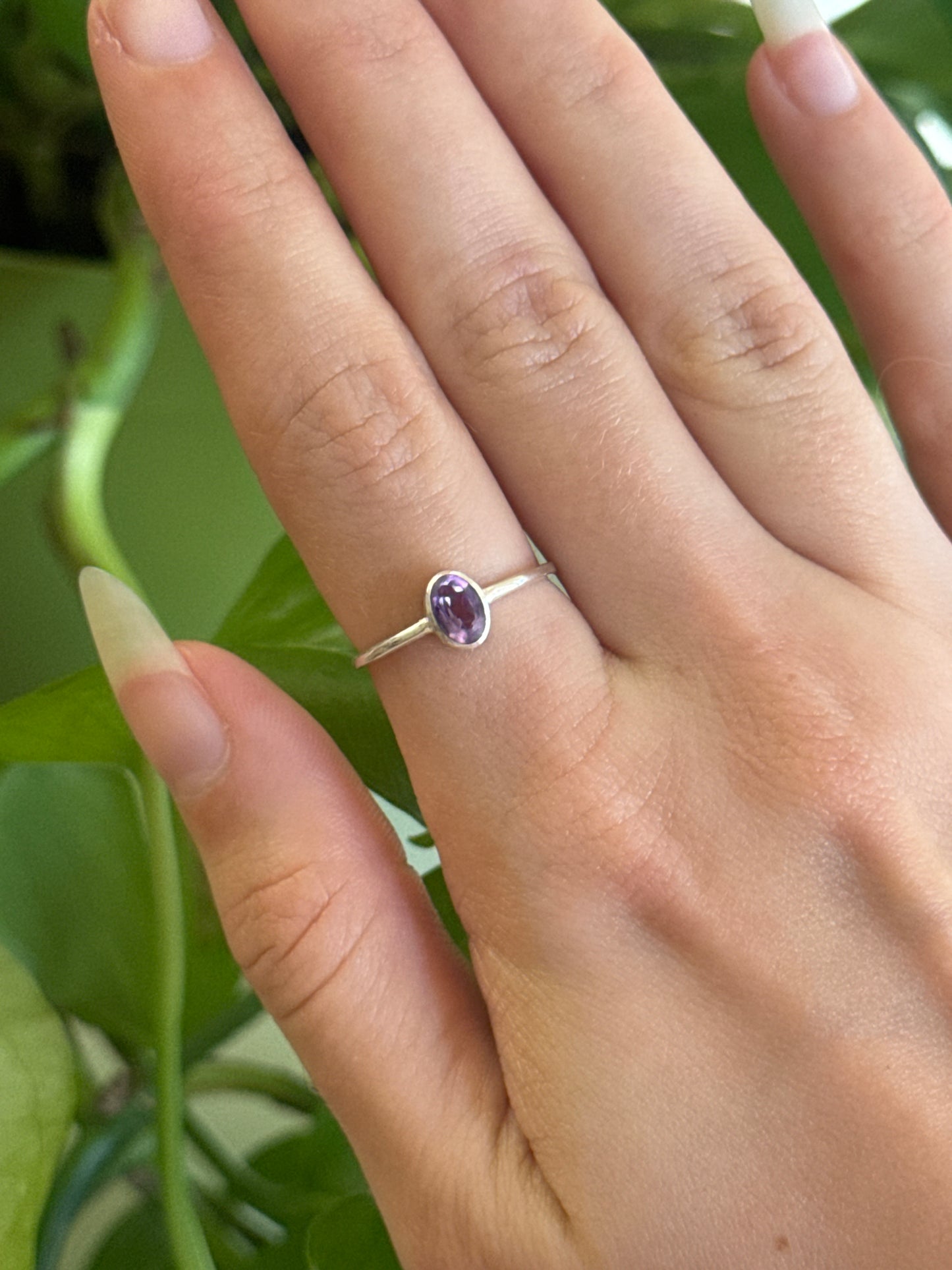Amethyst Oval Size 6.5 Ring