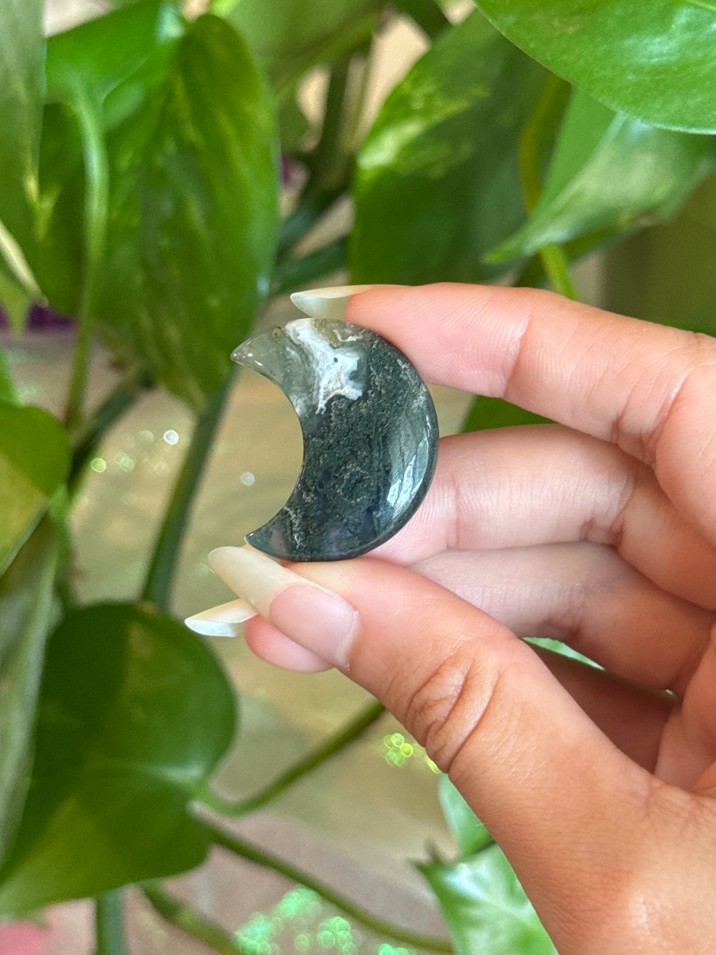 Moss Agate Moon