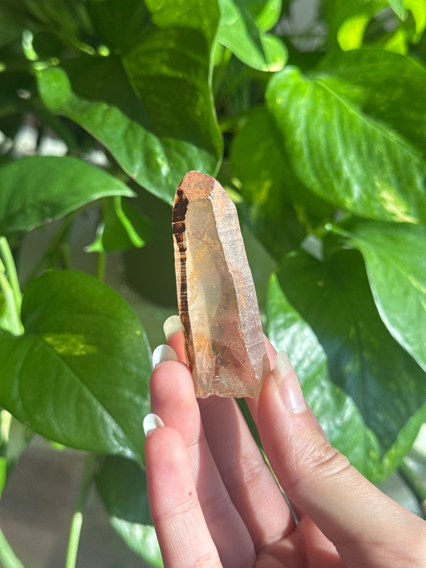 Tangerine Quartz Raw Point