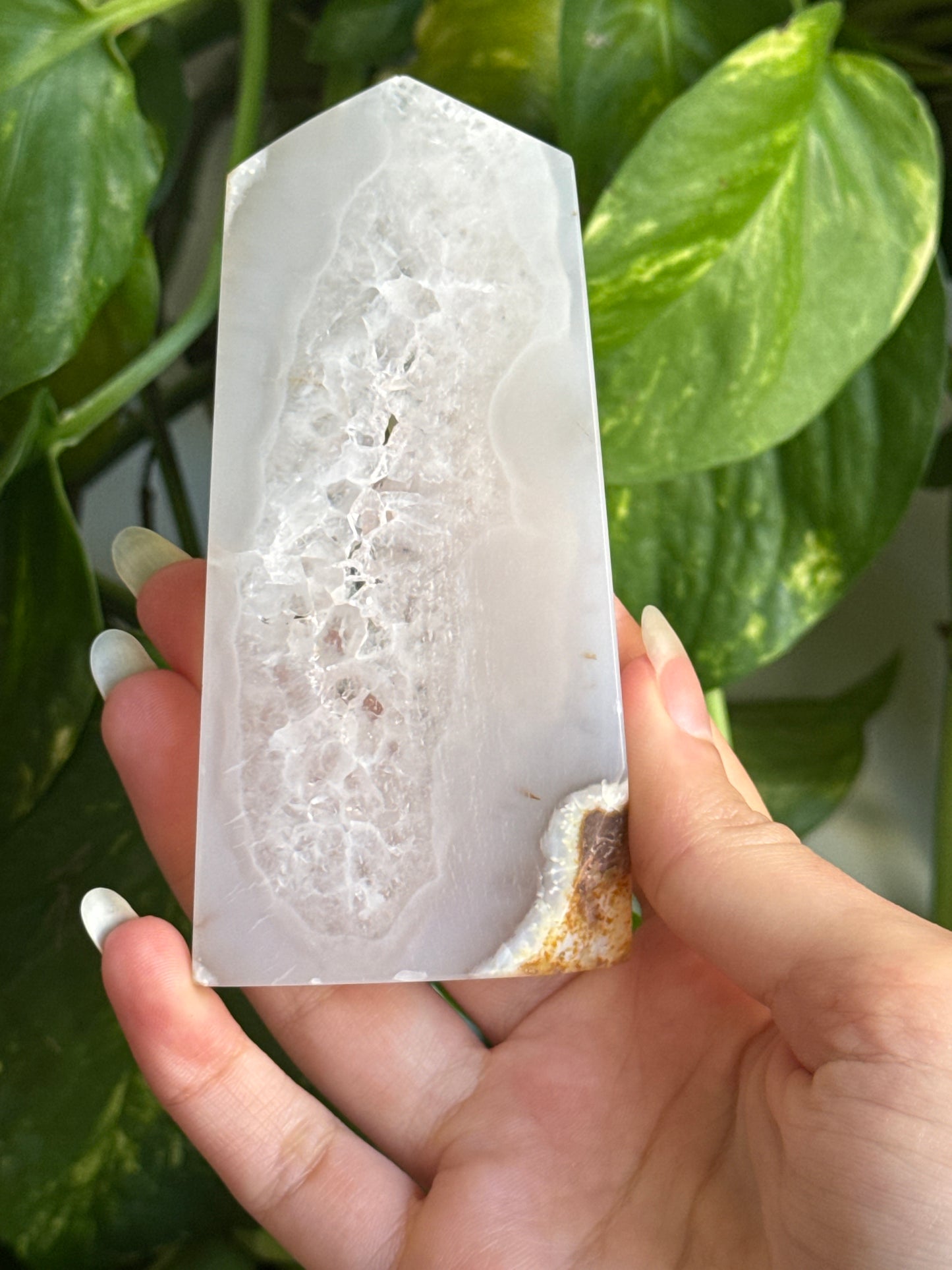 Druzy Agate Tower
