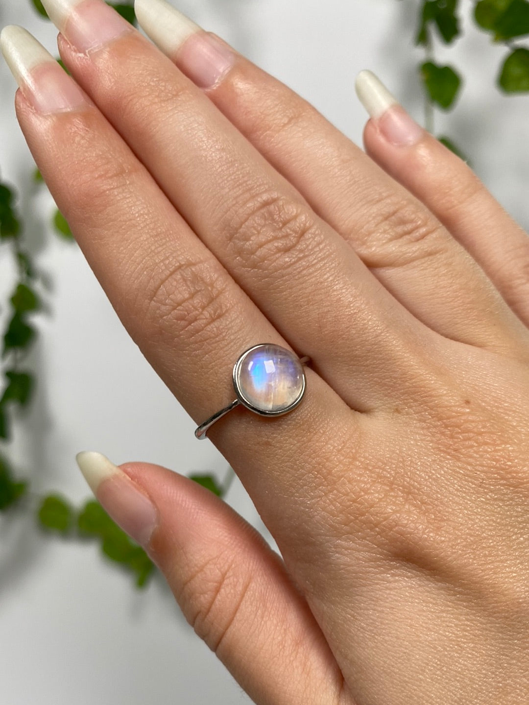 Moonstone 925 Adjustable Ring