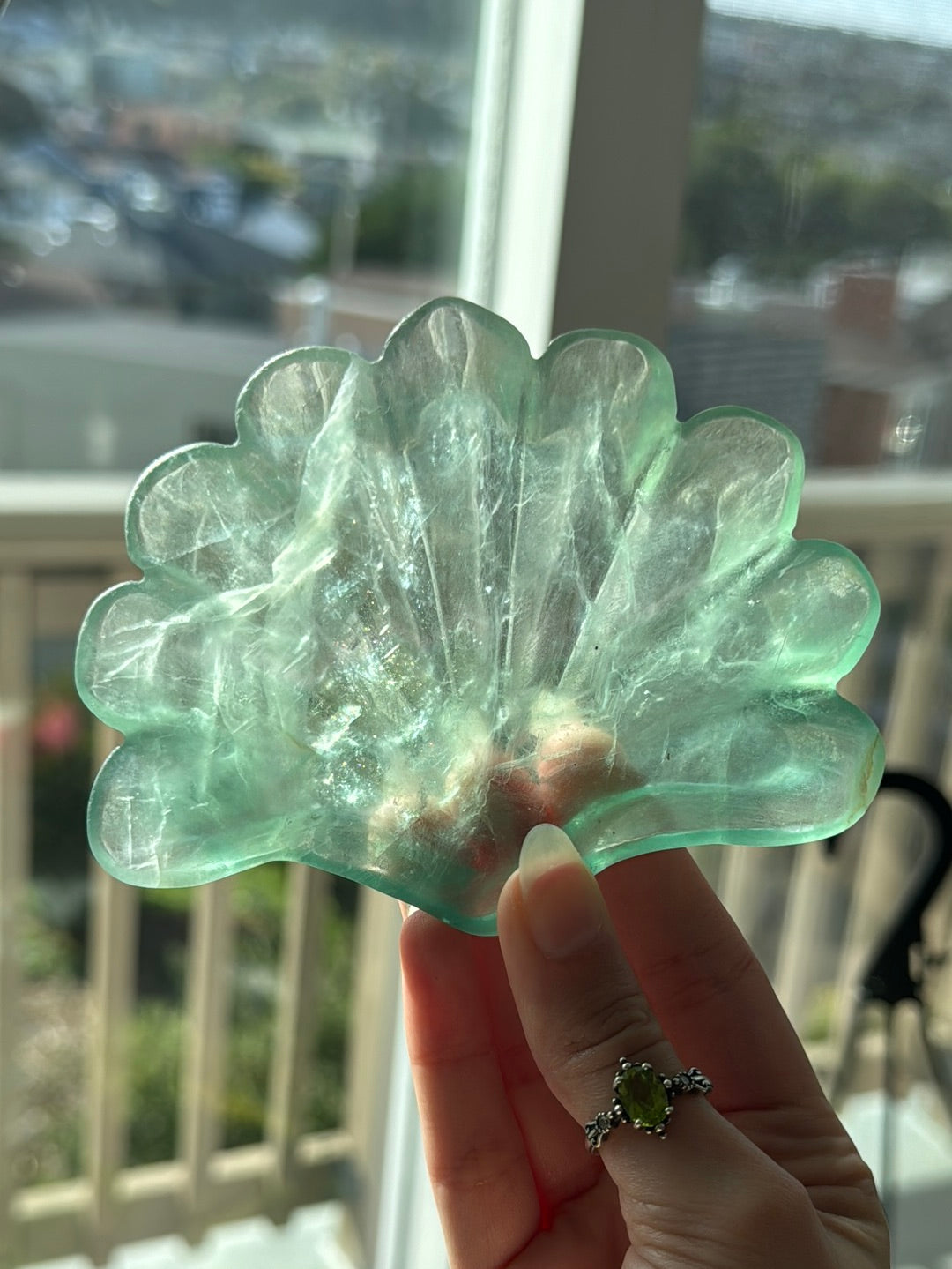 Large Crisp Green Fluorite Bowl