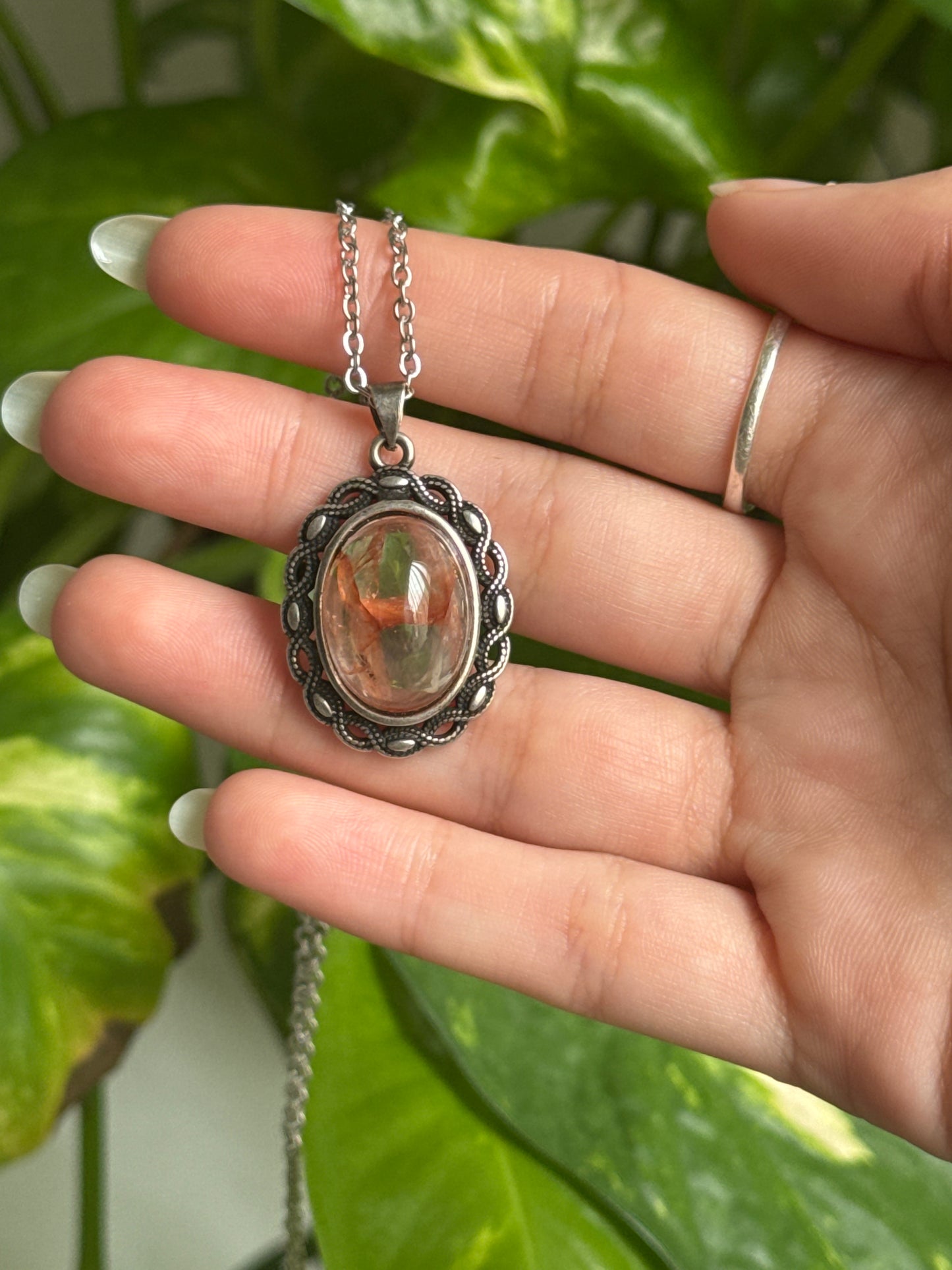 Fire Quartz Necklace