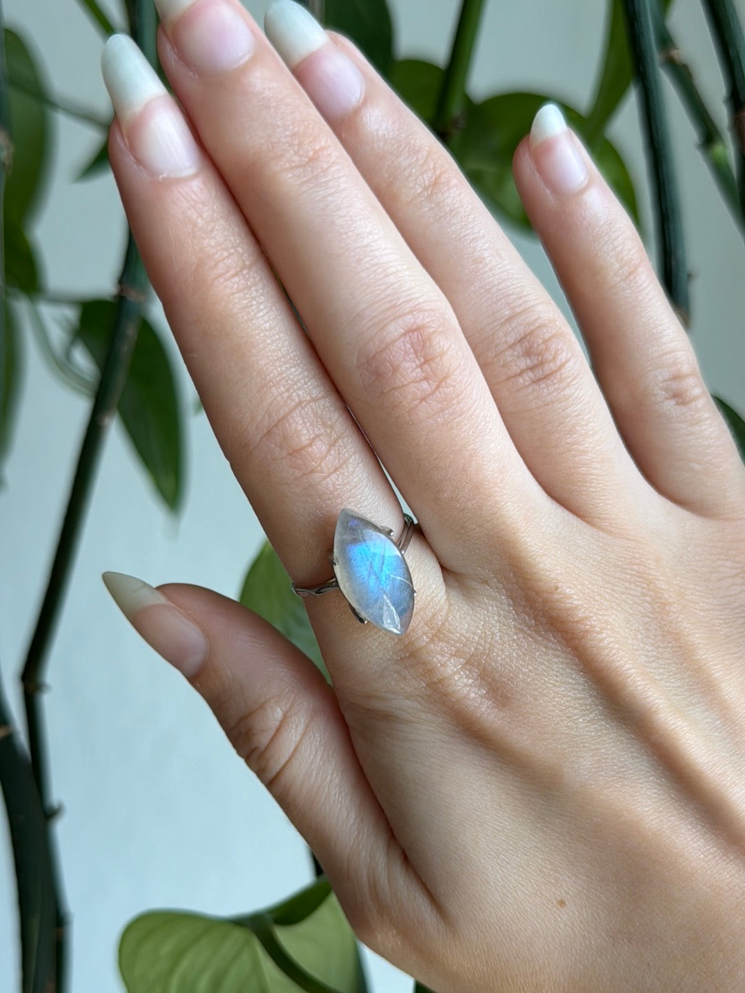 Labradorite 925 Sterling Silver Adjustable Ring