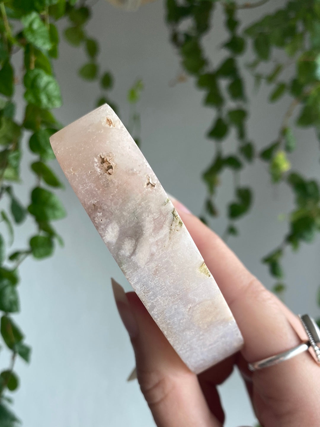Pink Amethyst Slab Heart B