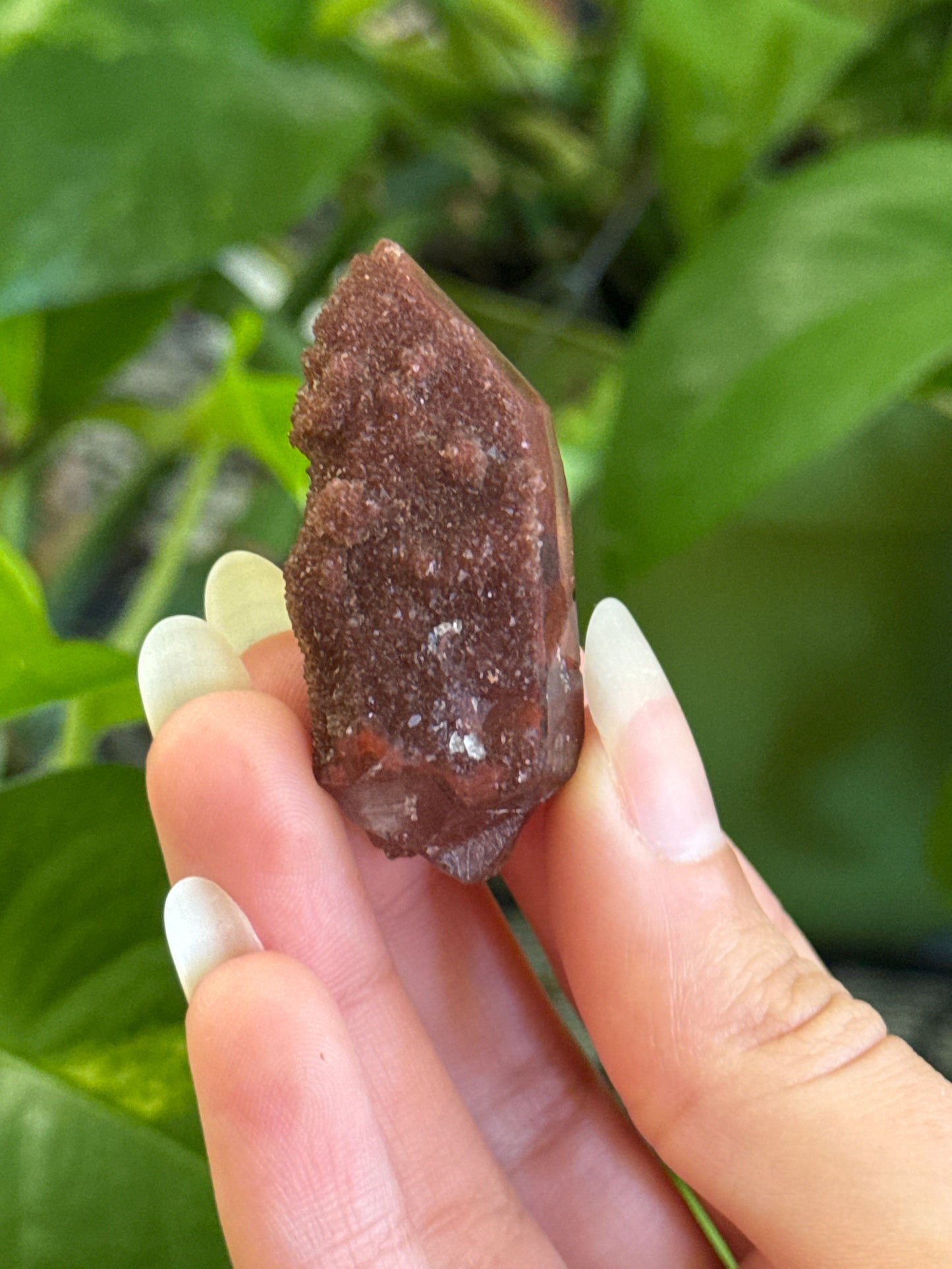 Sparkly Hematite Coated Quartz Specimen C