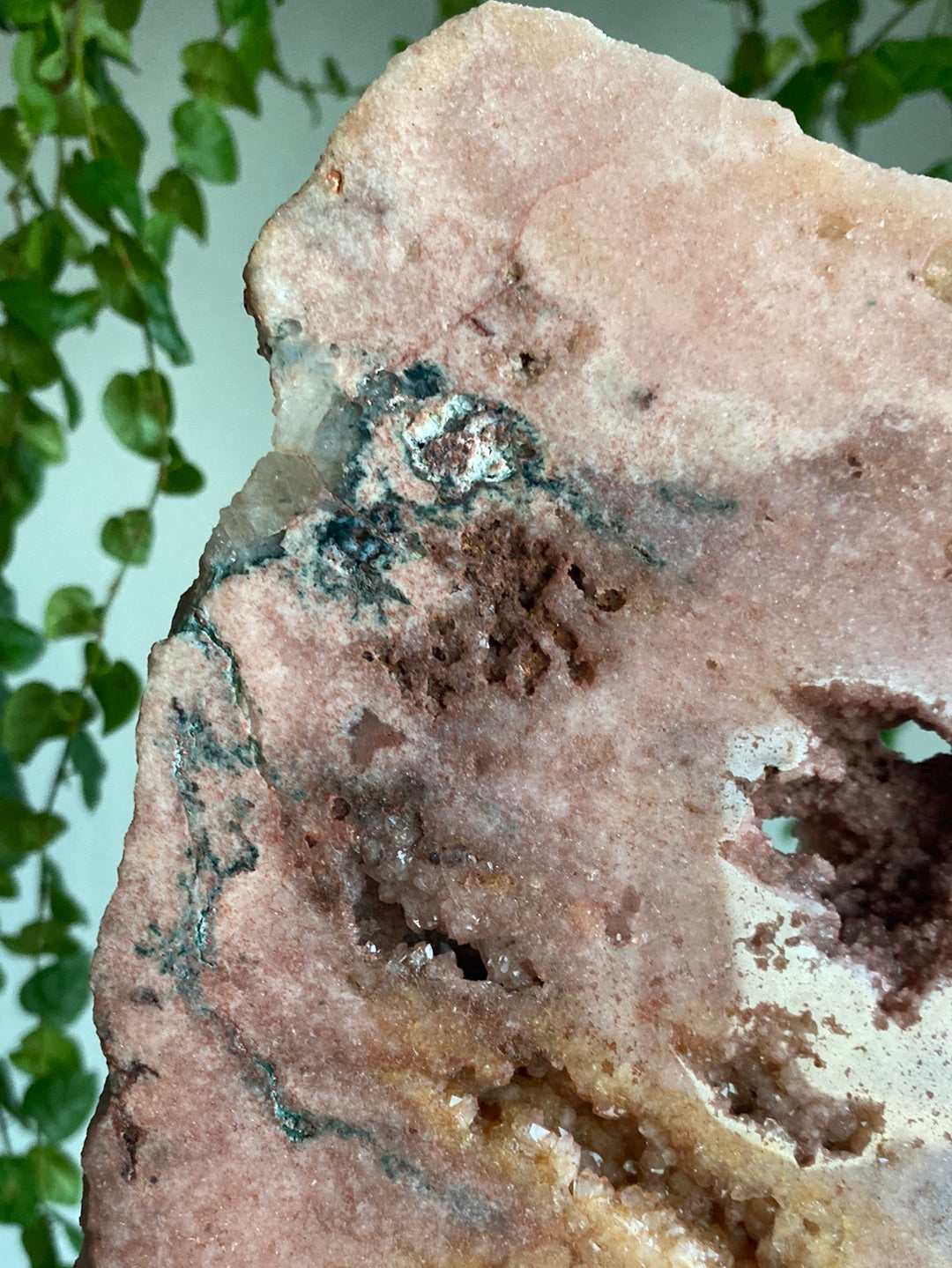 XL Druzy Pink Amethyst Slab (11” & 2.8lbs)