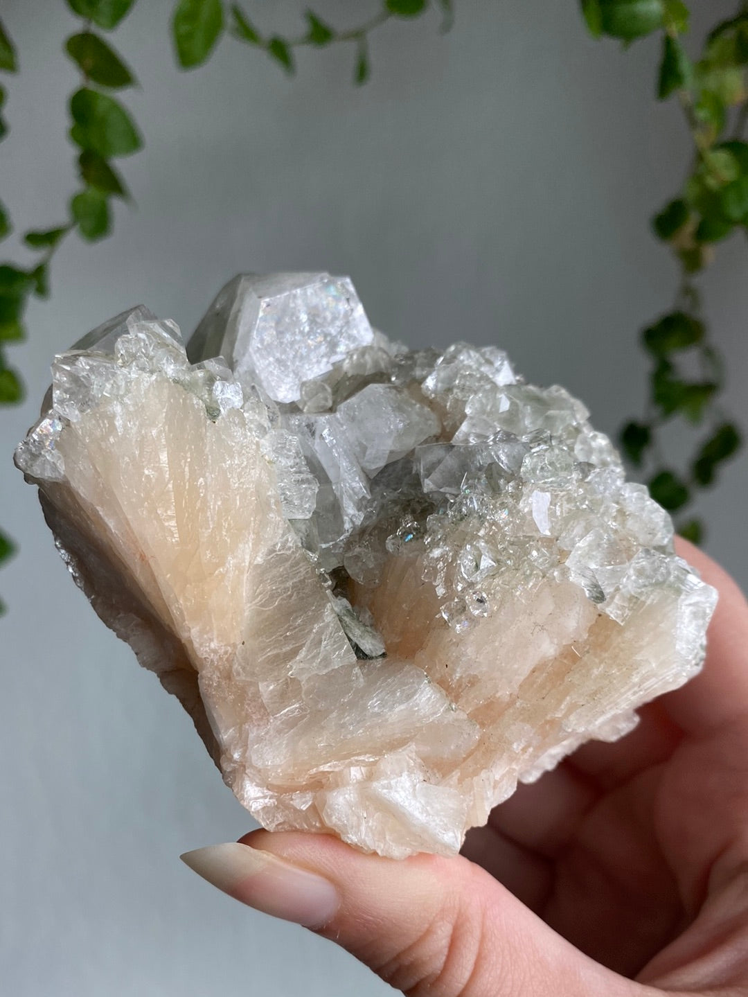 Peach Stilbite And Apophalyte Specimen