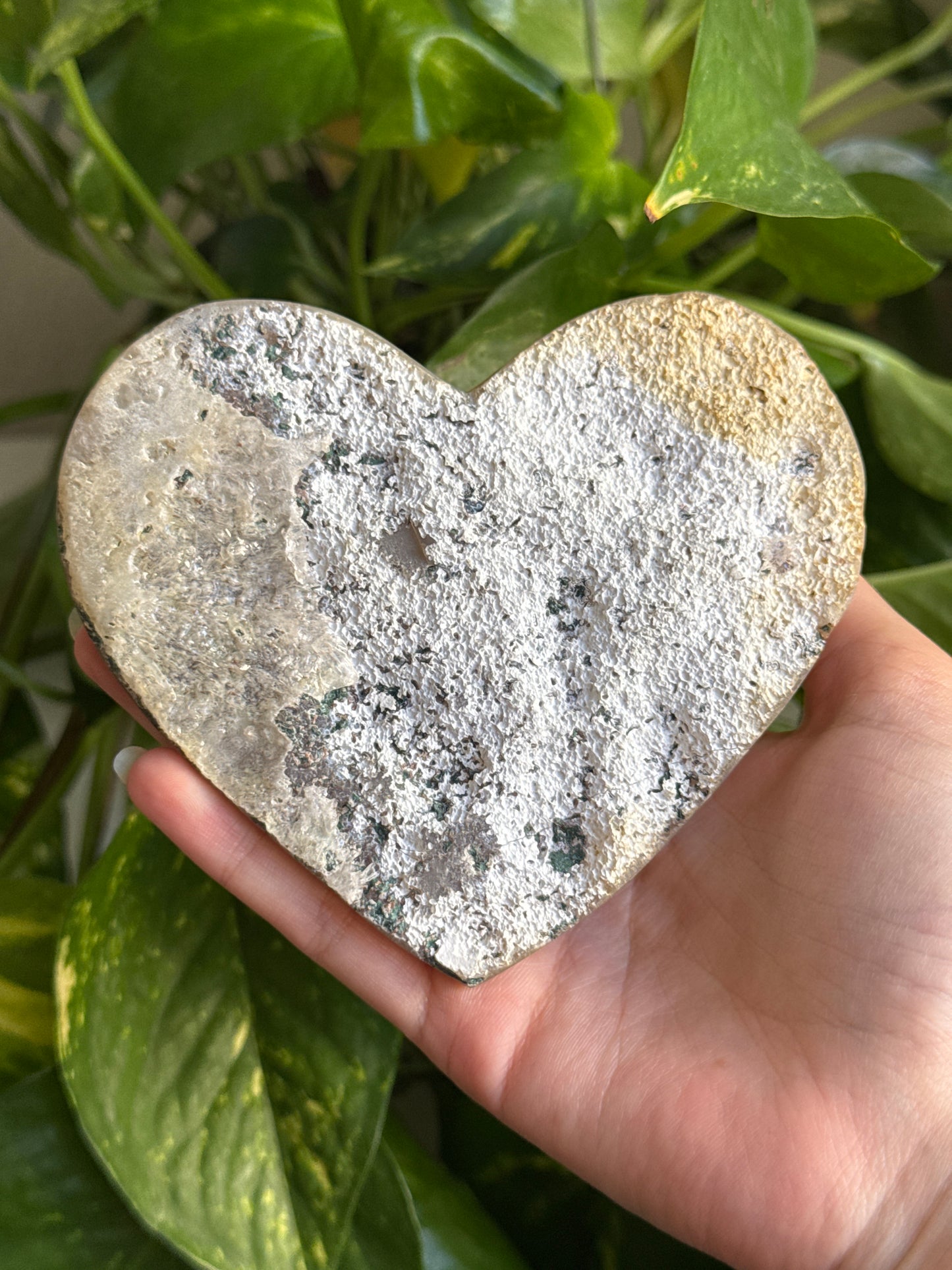 Galaxy Amethyst Geode Heart