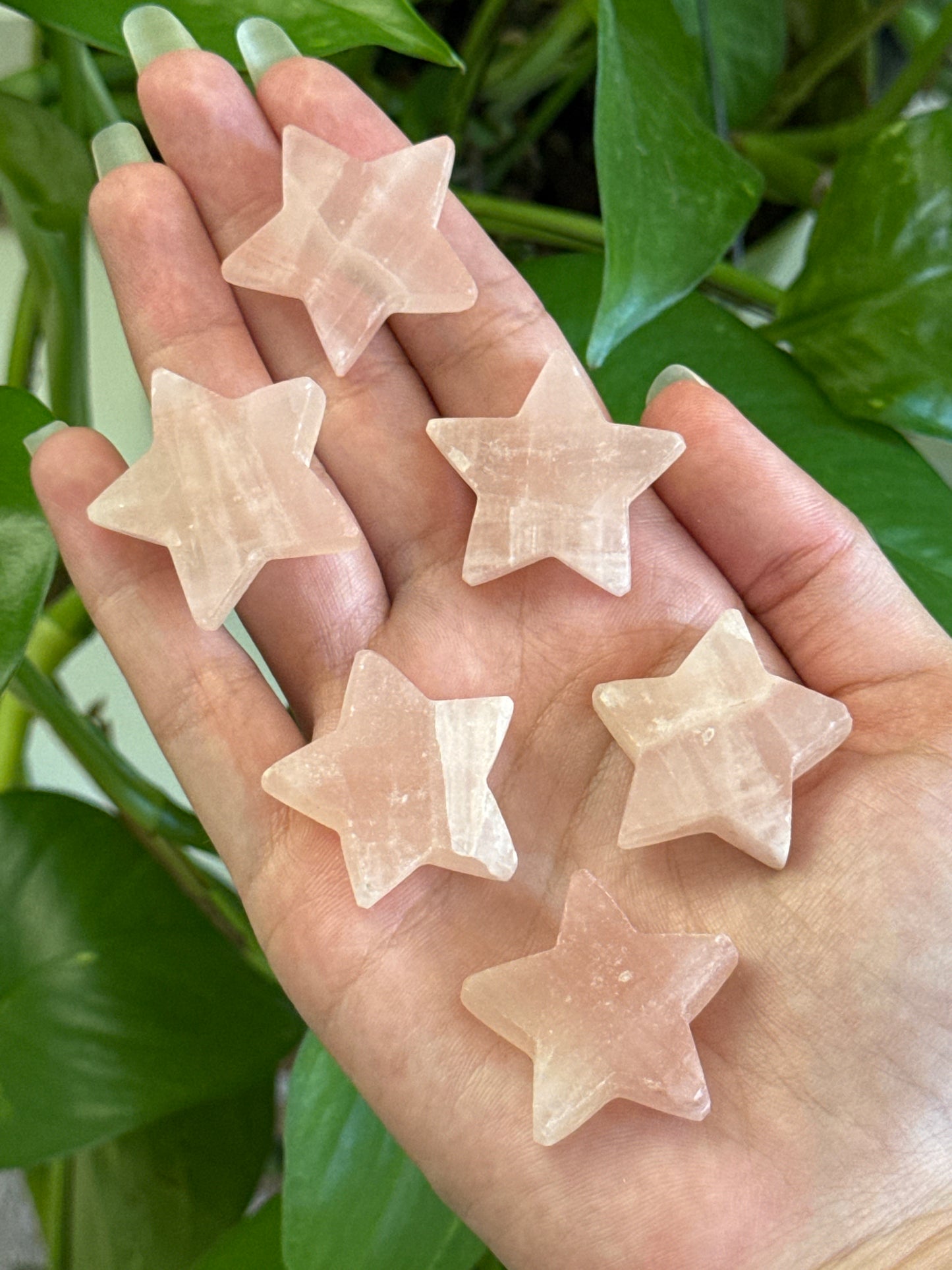 Rose Calcite Star